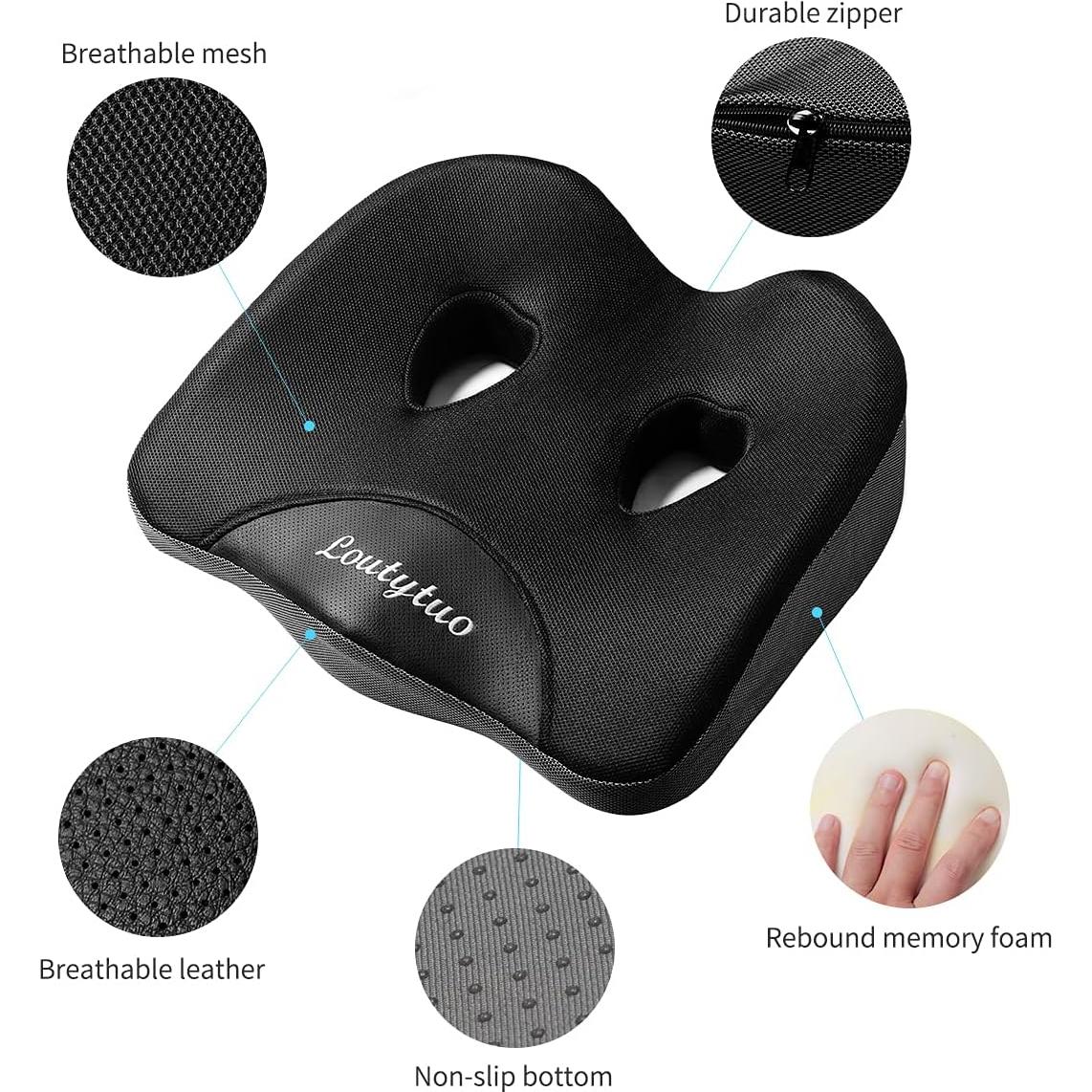 Almohadilla para Asiento LOUTYTUO 45x39cm Espuma de Memoria