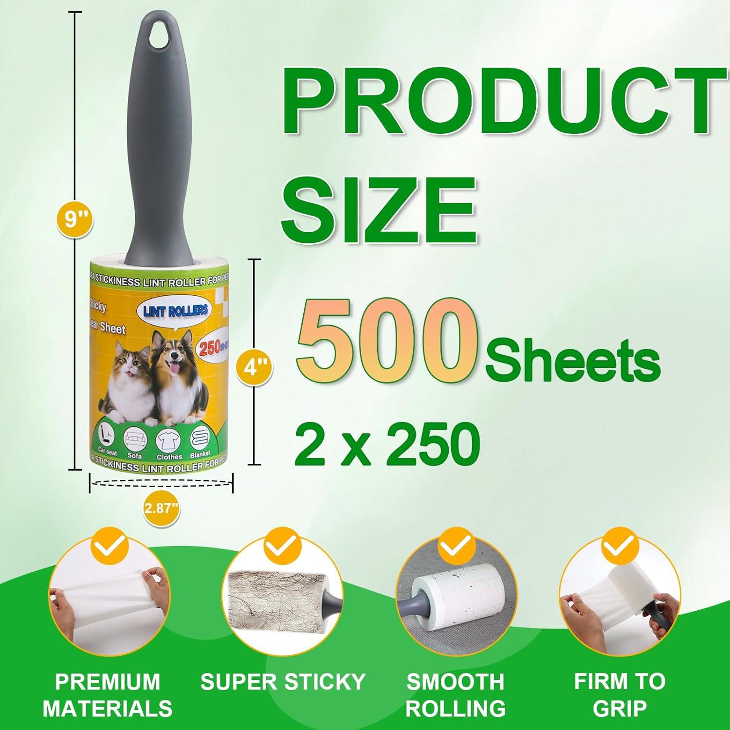 Rodillo para Pelusa APORNI 500 Hojas Ultra Pegajoso Azul