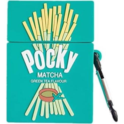 Funda Silicona Verde para AirPods 1/2 - Diseño Galleta