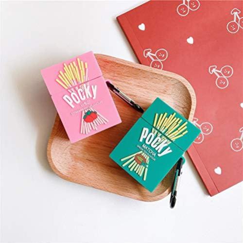 Funda Silicona Verde para AirPods 1/2 - Diseño Galleta