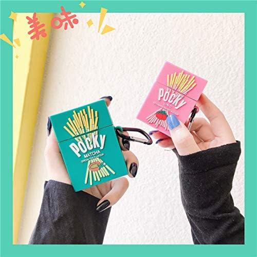 Funda Silicona Verde para AirPods 1/2 - Diseño Galleta