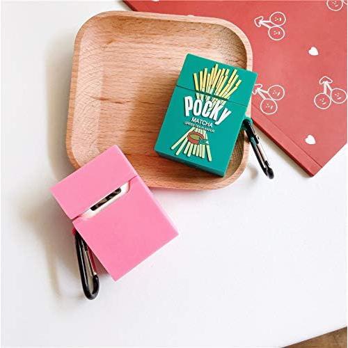 Funda Silicona Verde para AirPods 1/2 - Diseño Galleta