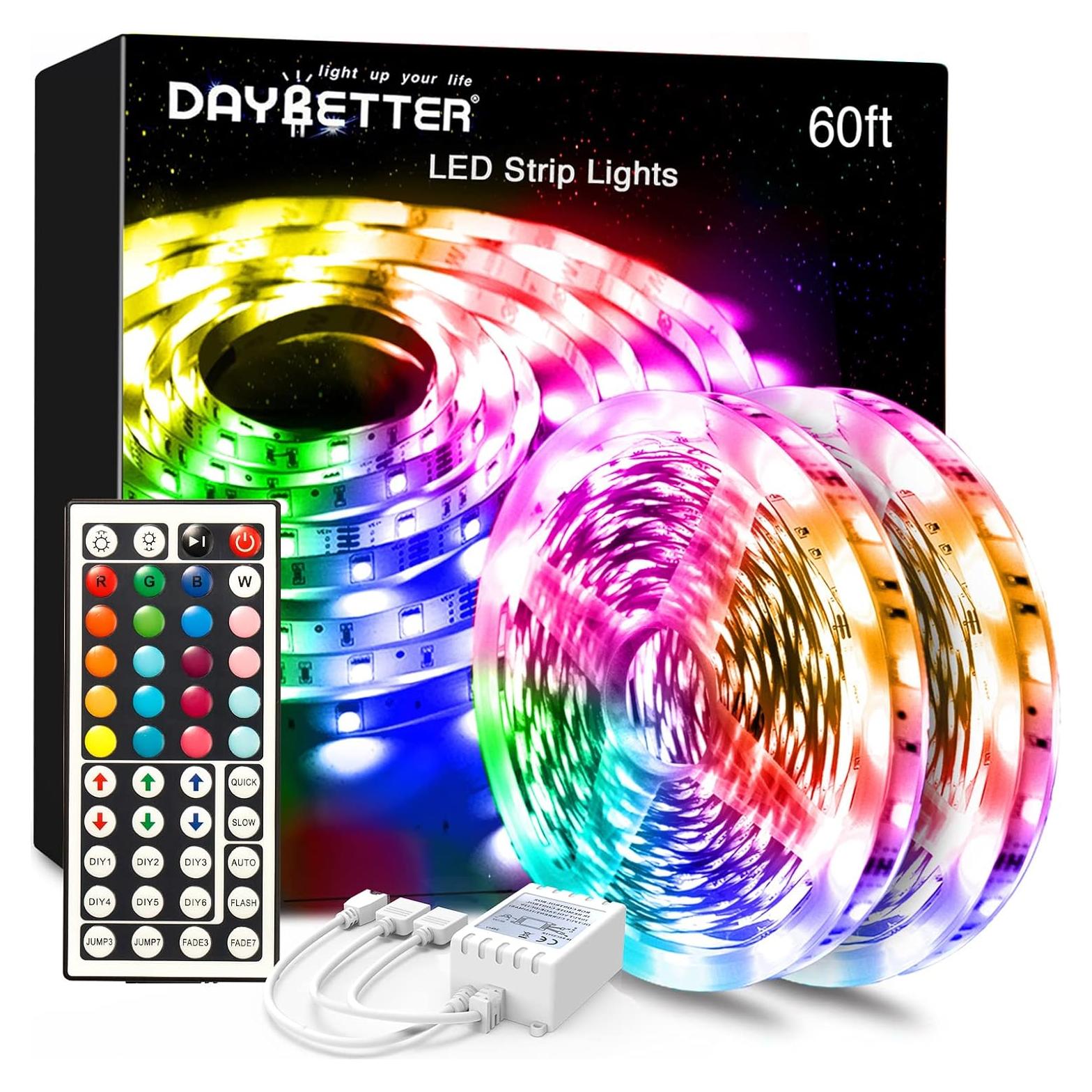 Tira LED Multicolor DAYBETTER 18.3 m con Control Remoto