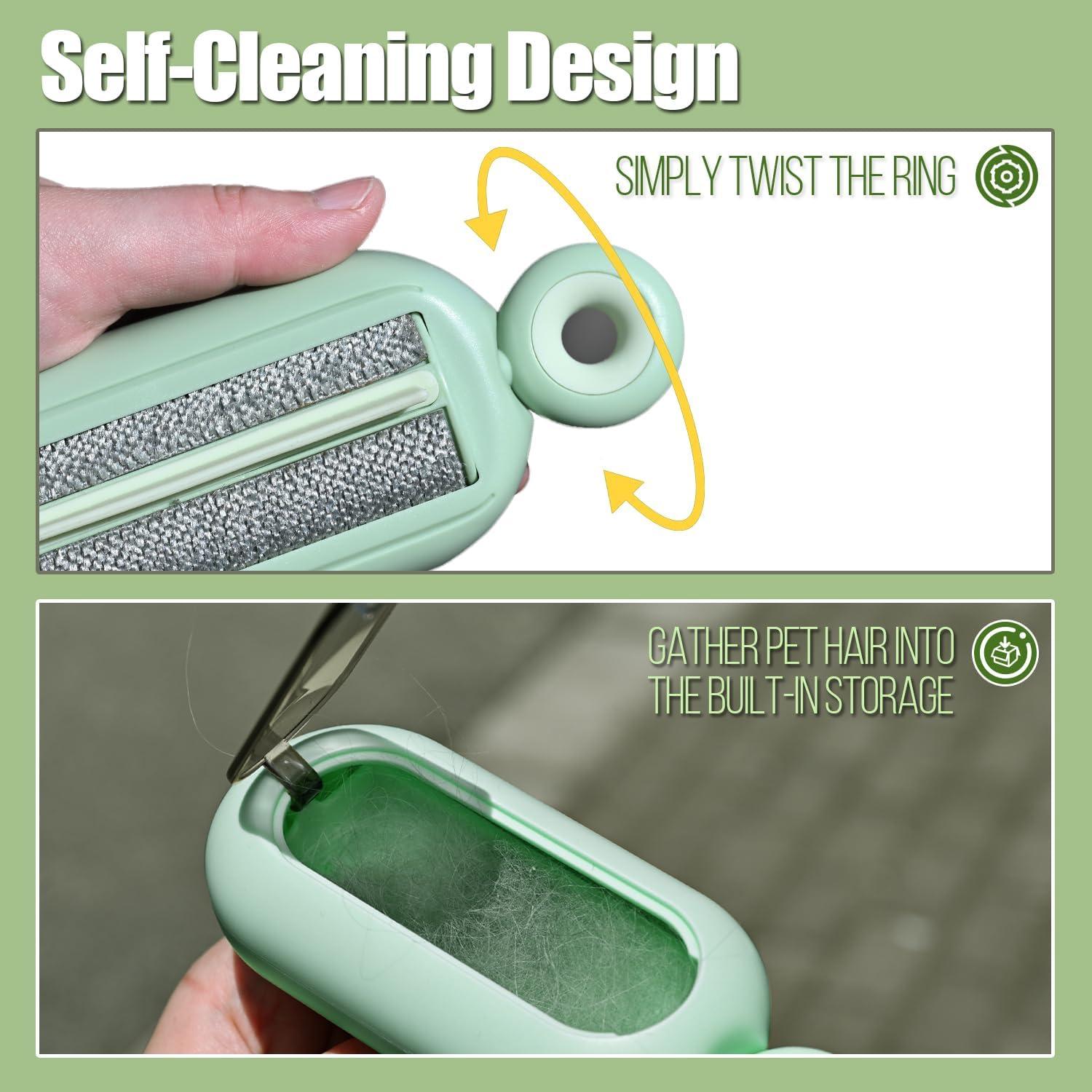 Rodillo de Pelusa Reutilizable SWJDQS Verde Autolimpiante