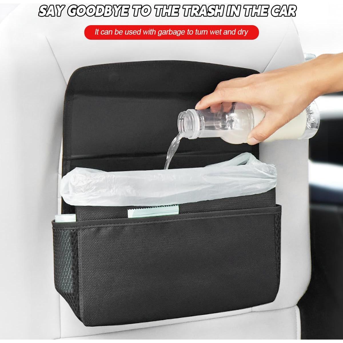 Basurero Plegable para Auto Osilly Amarillo Beige 30x21cm