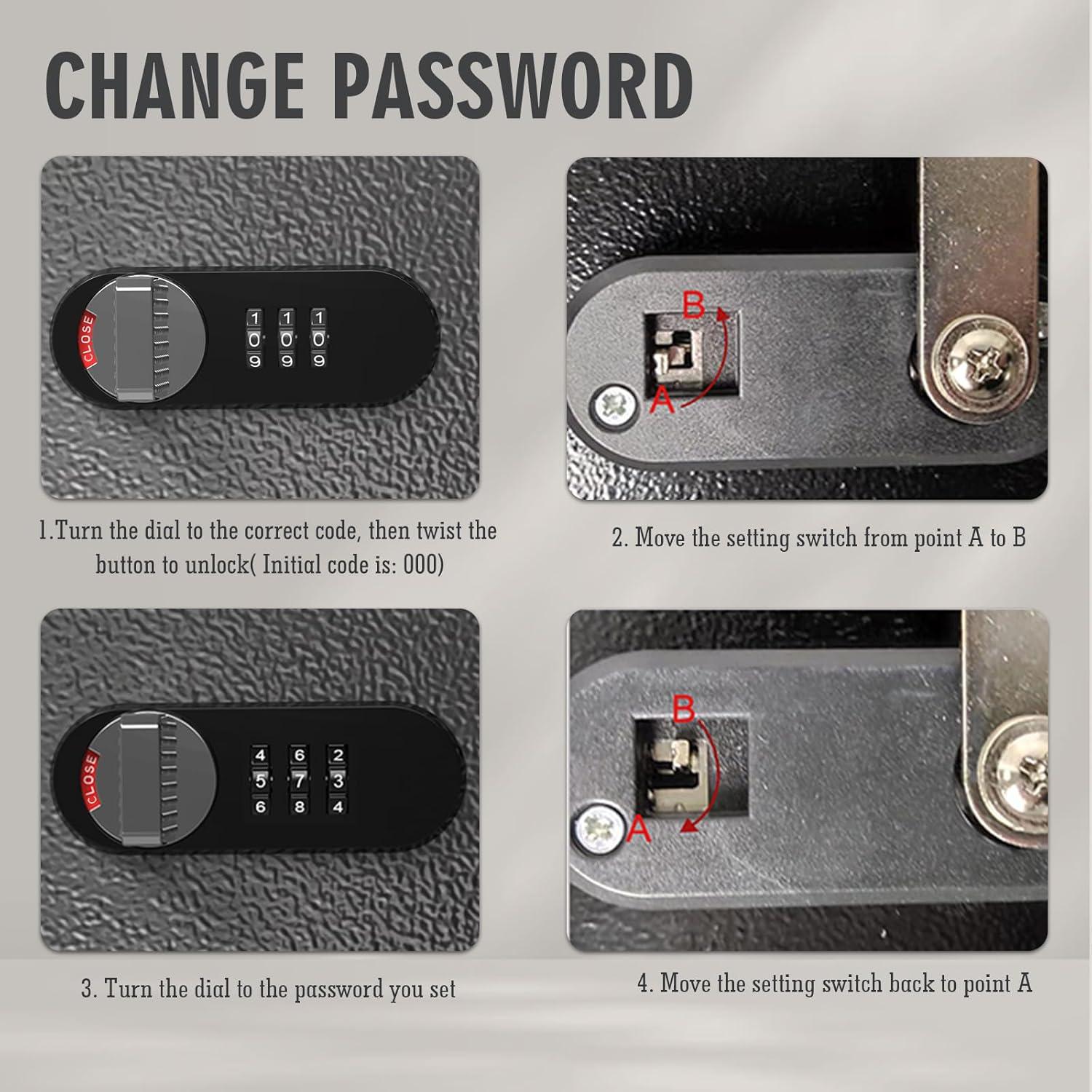 Caja de Llaves WeHere Montaje en Pared 16 Llaves con Combinación