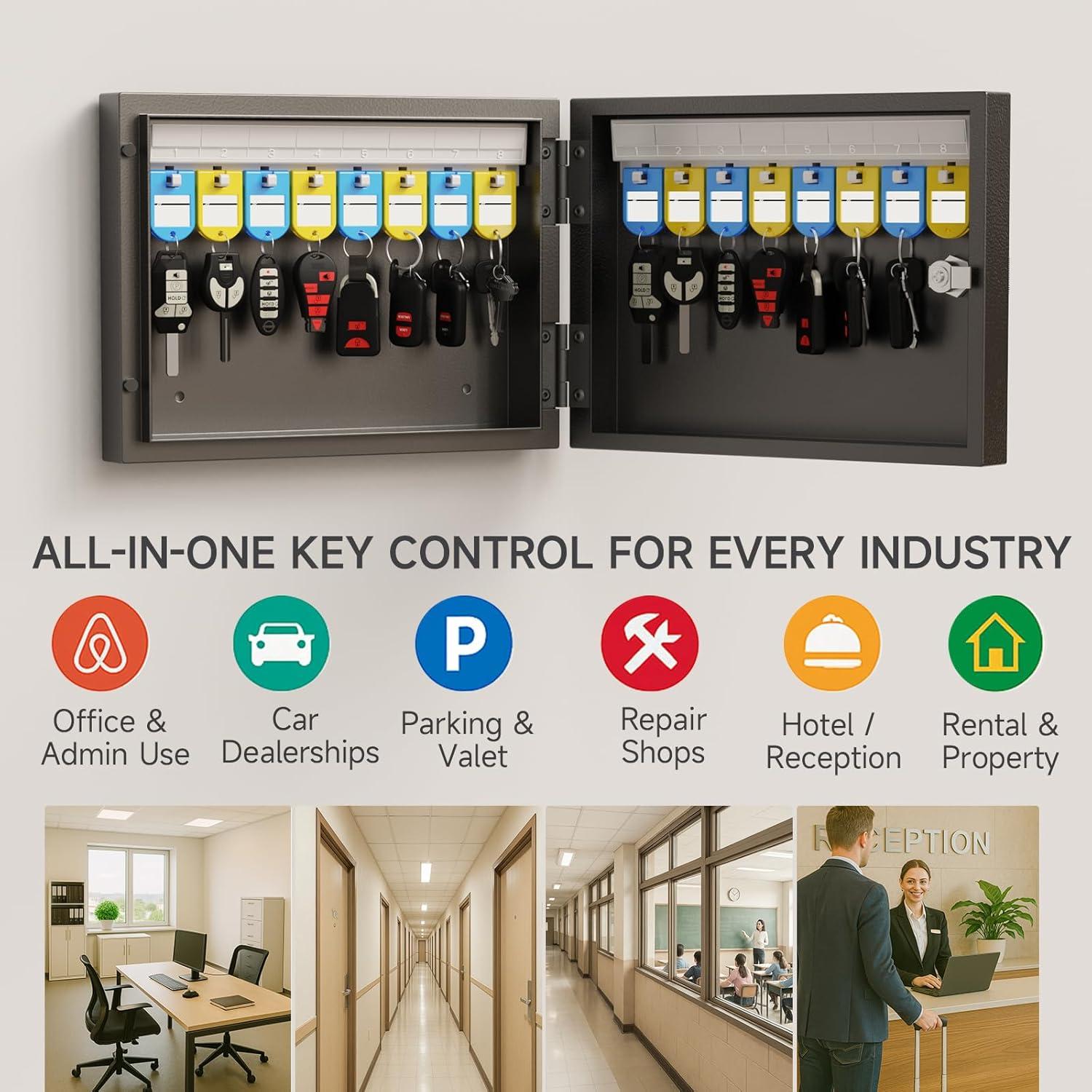 Caja de Llaves WeHere Montaje en Pared 16 Llaves con Combinación