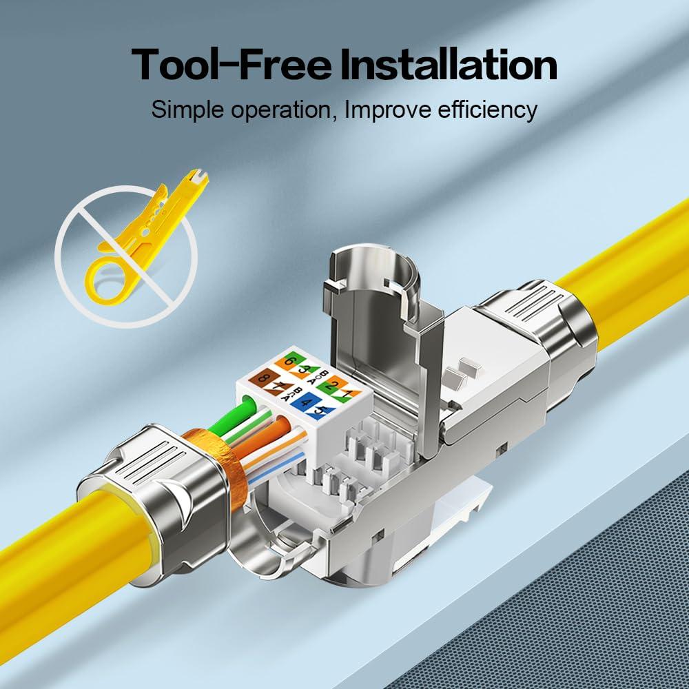 Acoplador RJ45 sin herramientas Enman EM-1099, 2 paquetes