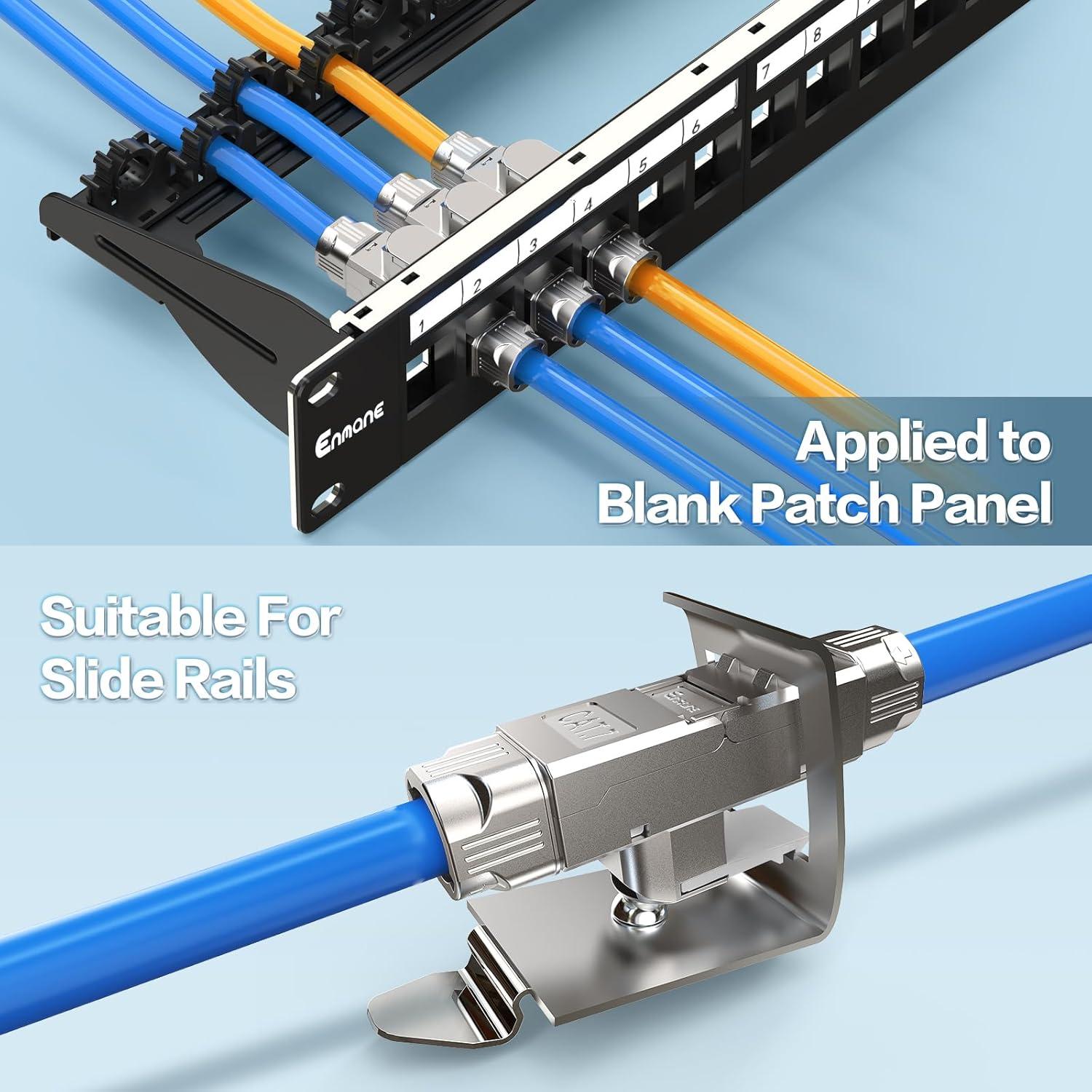 Acoplador RJ45 sin herramientas Enman EM-1099, 2 paquetes