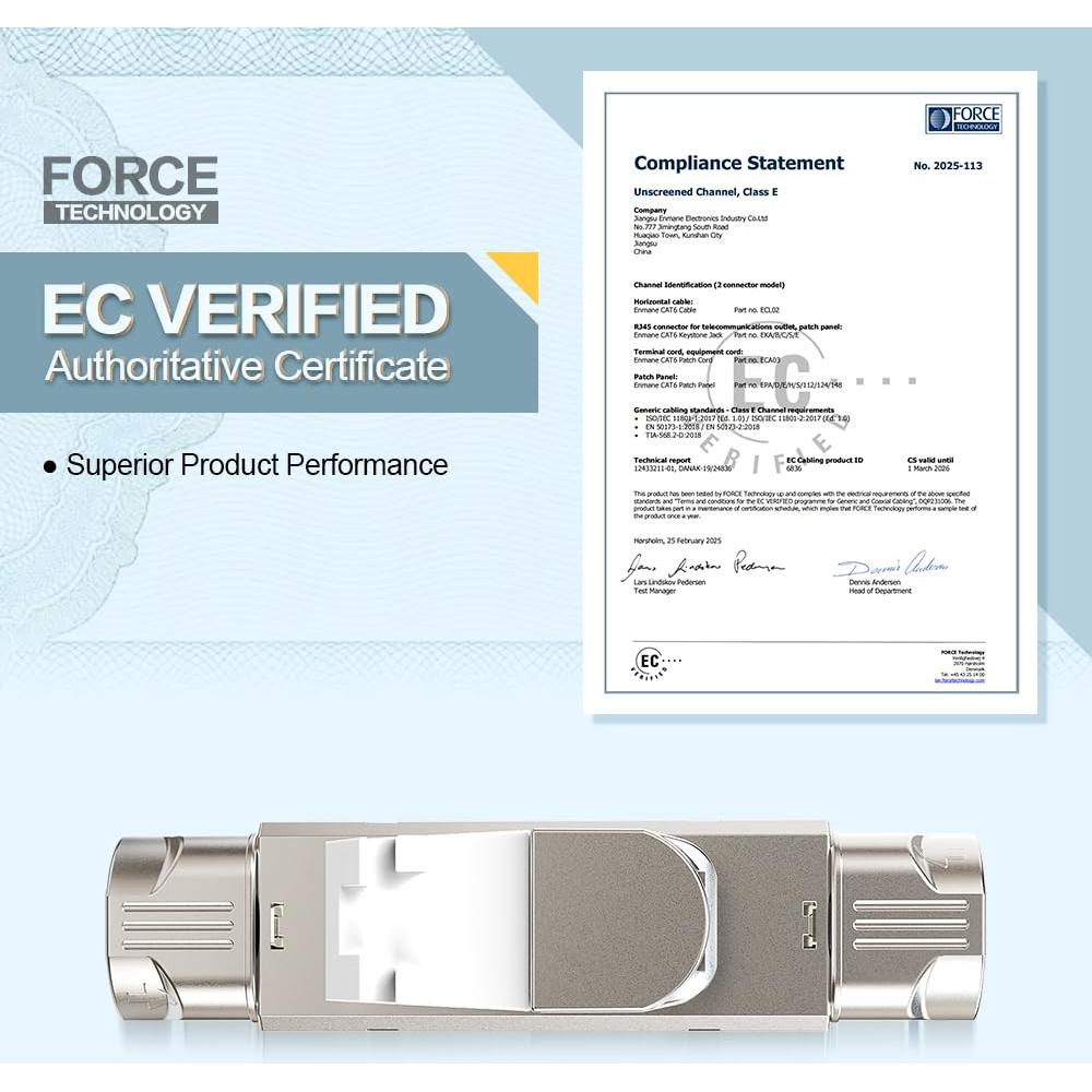 Acoplador RJ45 sin herramientas Enman EM-1099, 2 paquetes