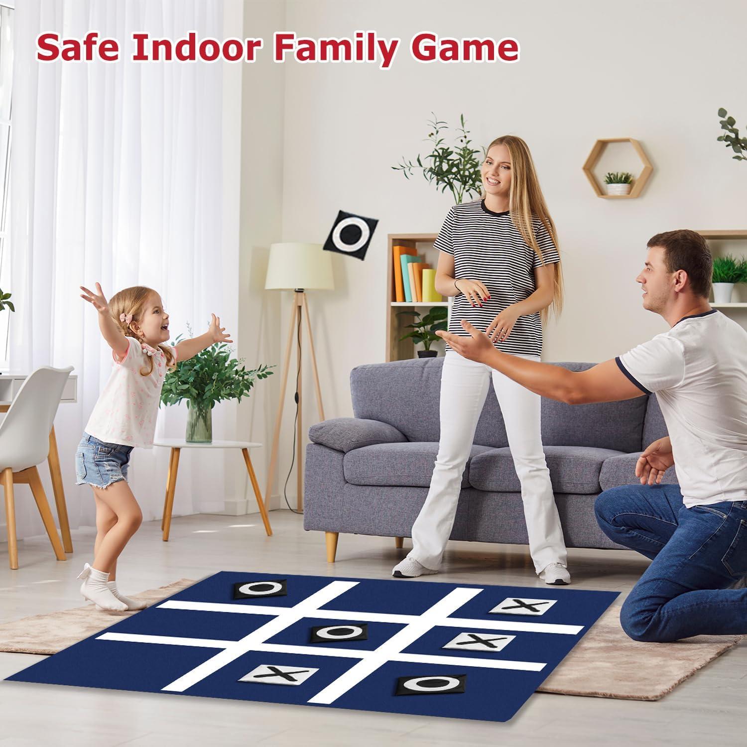 Juego Gigante Tic Tac Toe PJDRLLC 91 cm para Camping y Fiesta