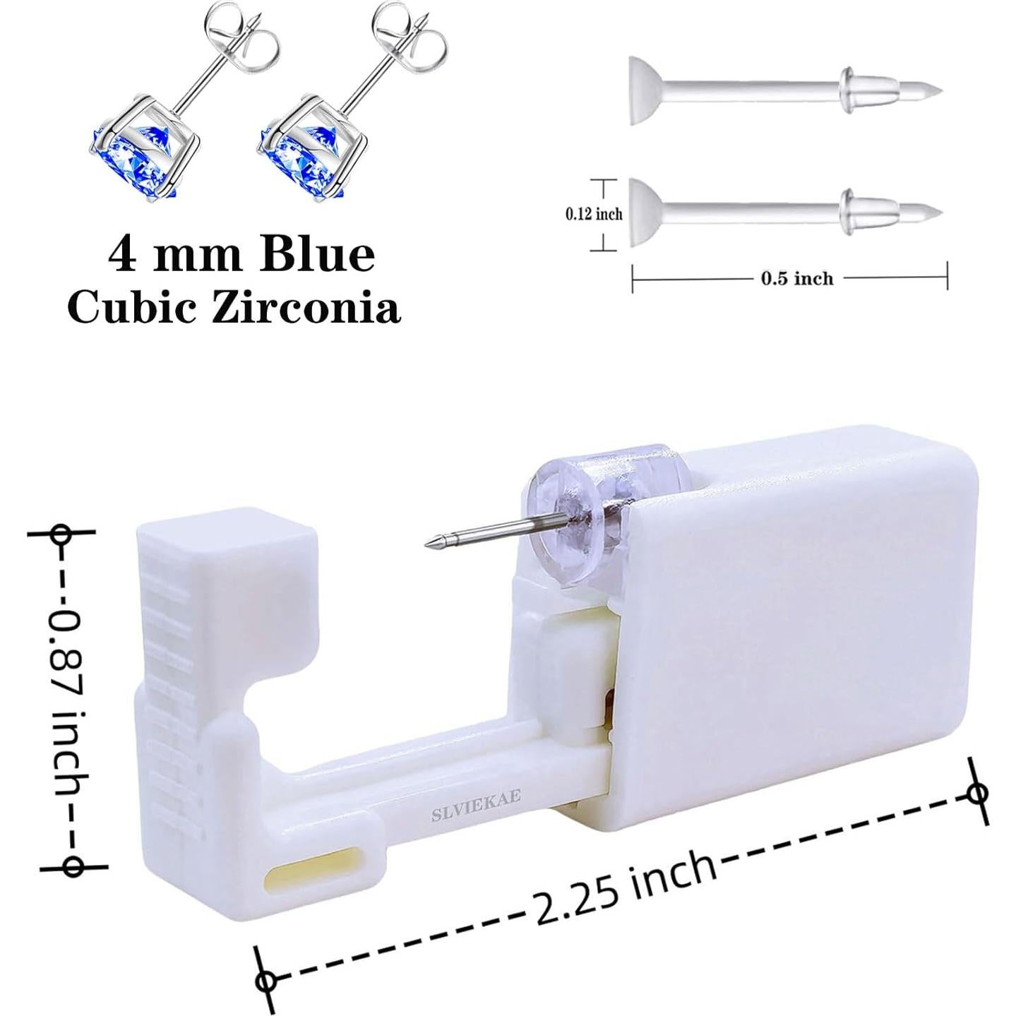 Kit de Perforación de Orejas SLVIEKAE 112 Piezas Azul