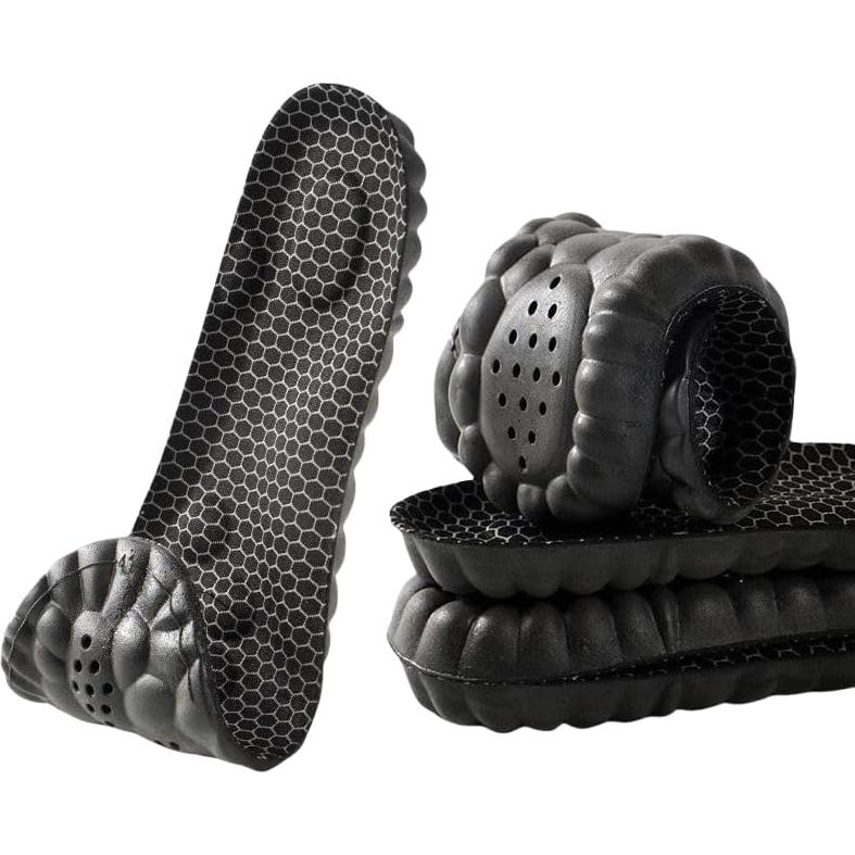 Plantillas 4D Cloud para Mujeres - Comodidad y Soporte Todo Negro