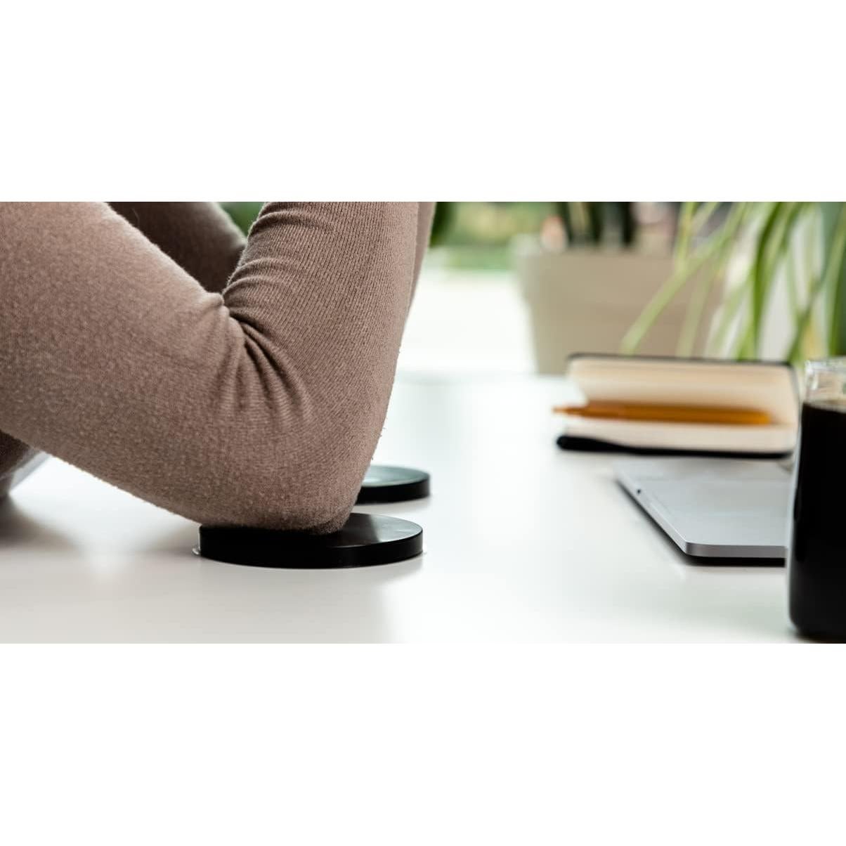 Reposamuñecas Ergonómico de Gel Jelbows Pequeño Negro - 2 Piezas