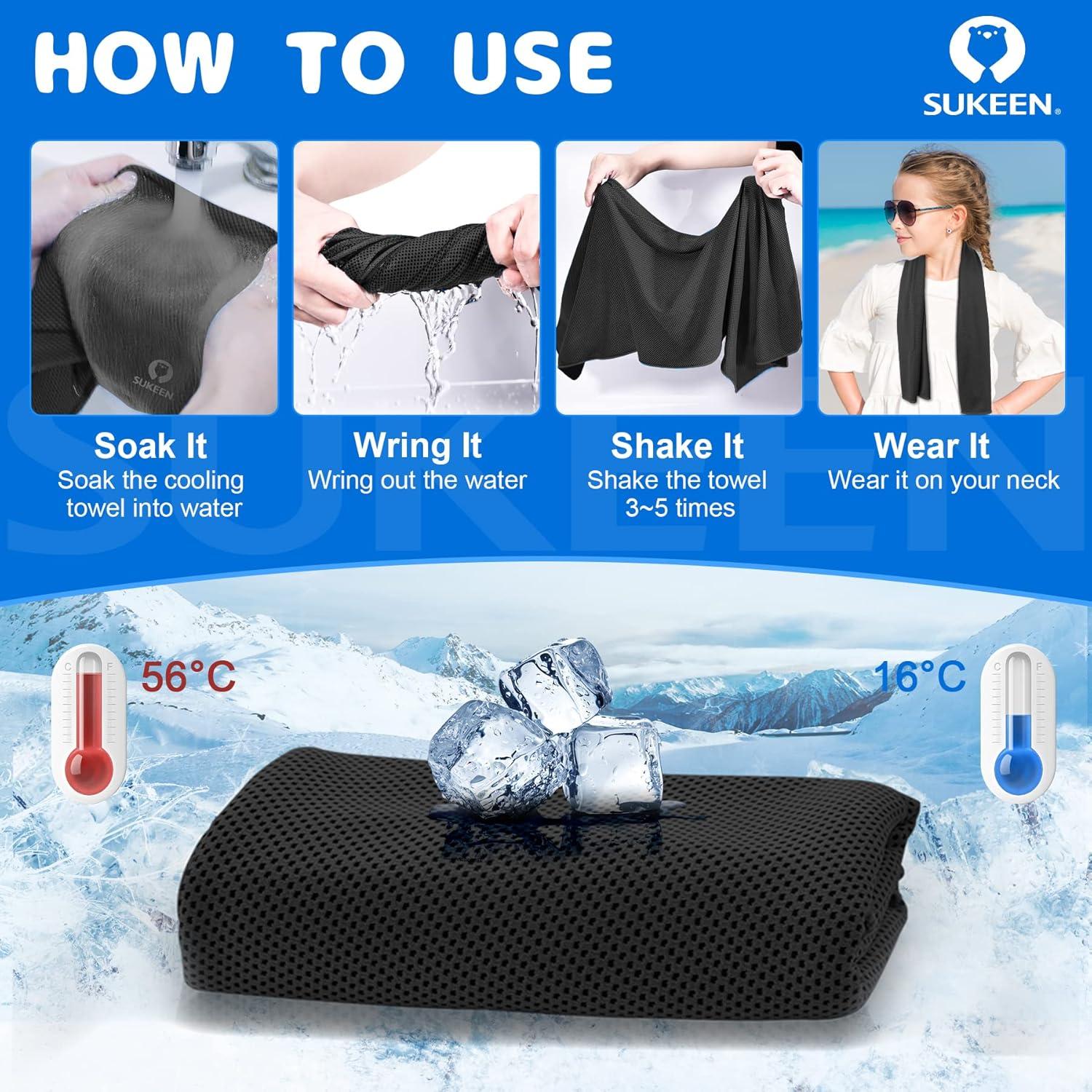 Toalla de Enfriamiento Sukeen para Niños 79x23 cm Microfibra