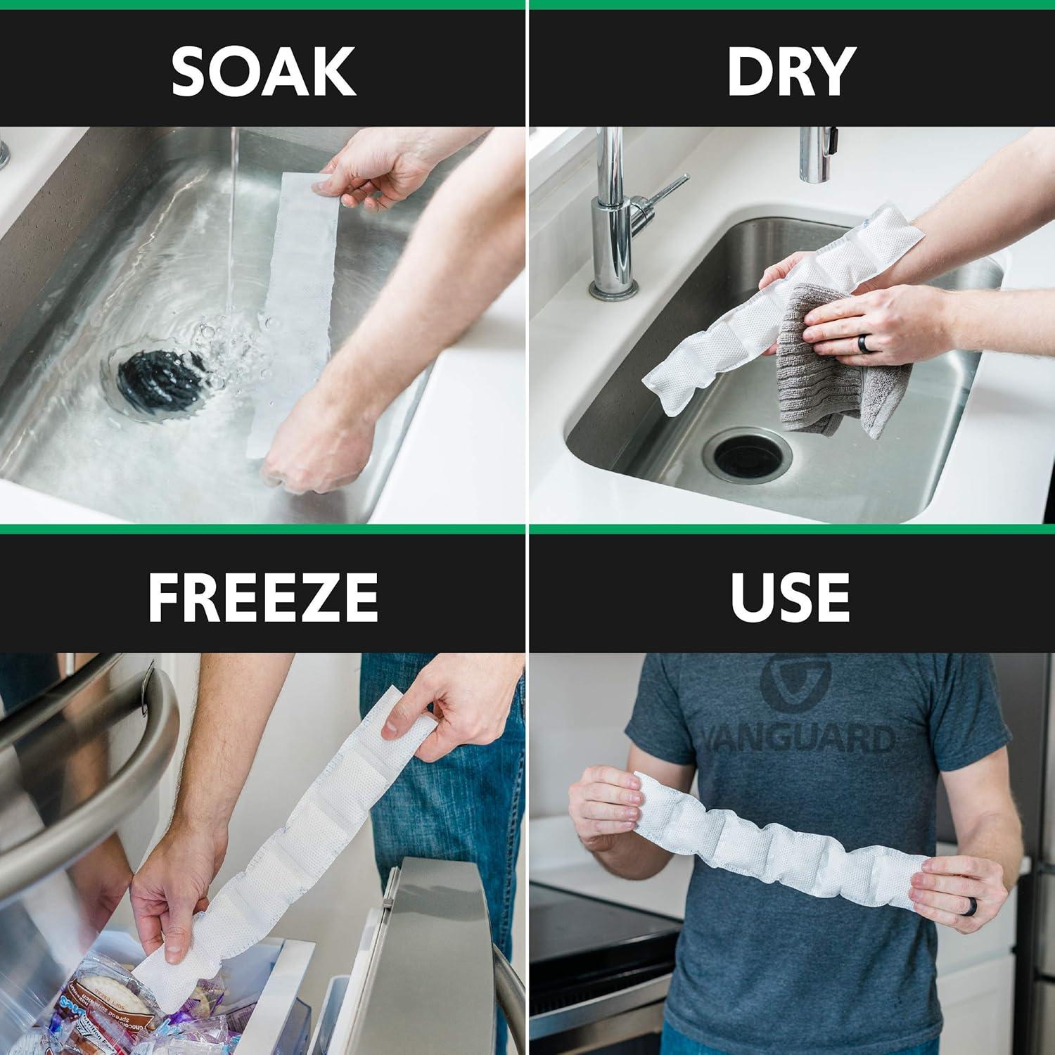 Bandana Ice Wraptor Heat Wave con Inserto Reutilizable 6.35x38.1cm