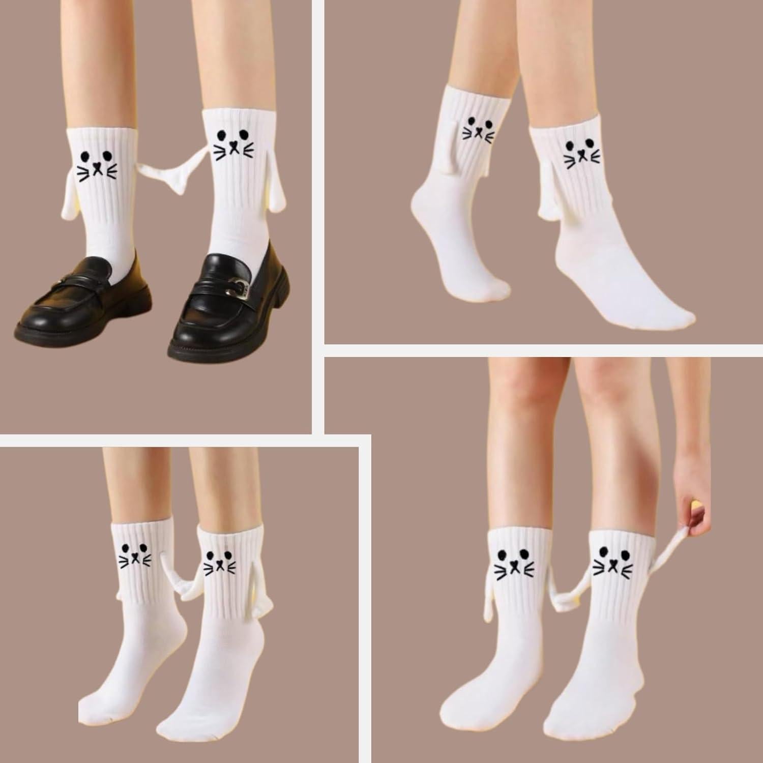 Calcetines Magnéticos de Manos Sostenidas YFLCFCX - Unisex