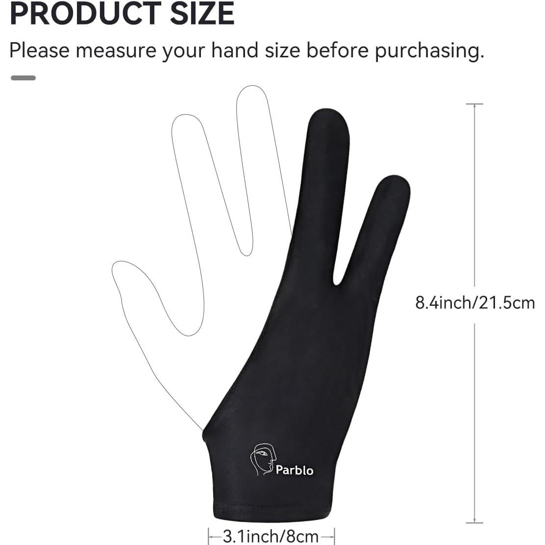 Guante de Dibujo Parblo PR-01 2Pack para Artistas Digitales