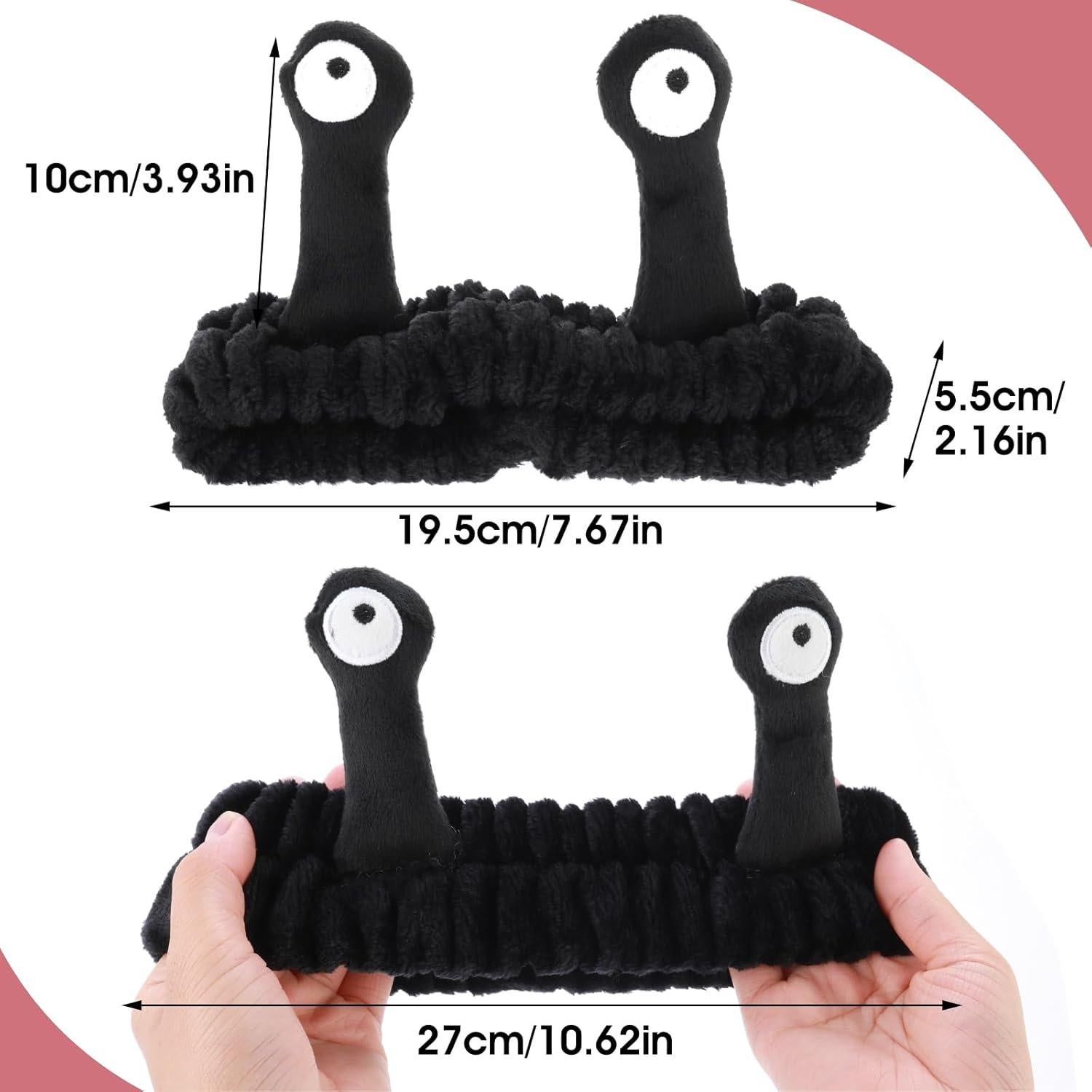 Diadema de Spa WLLHYF Negra Microfibra Suave para Maquillaje