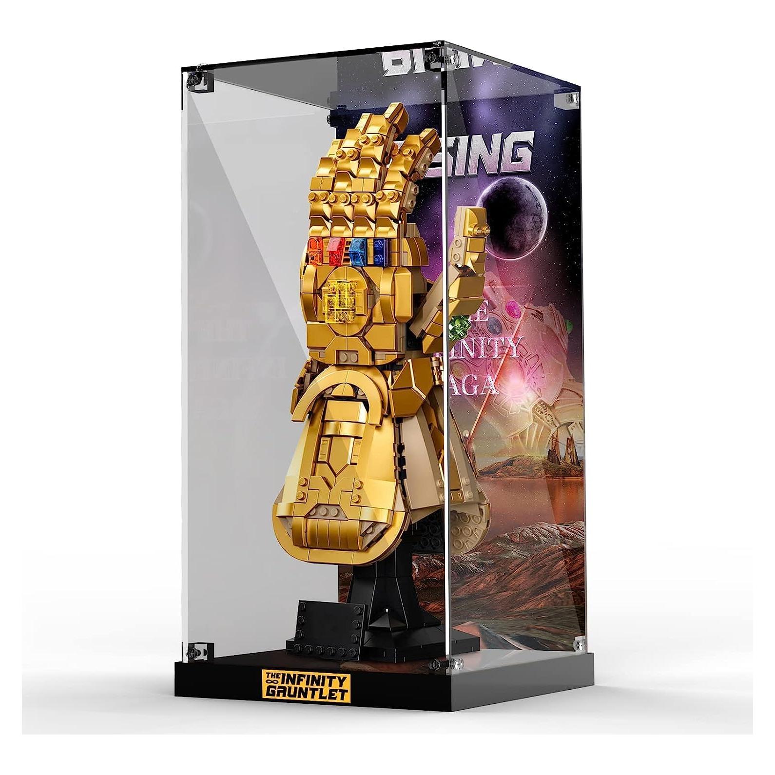 Caja de Exhibición Acrílica NAOCARD para Lego 76191 Guante