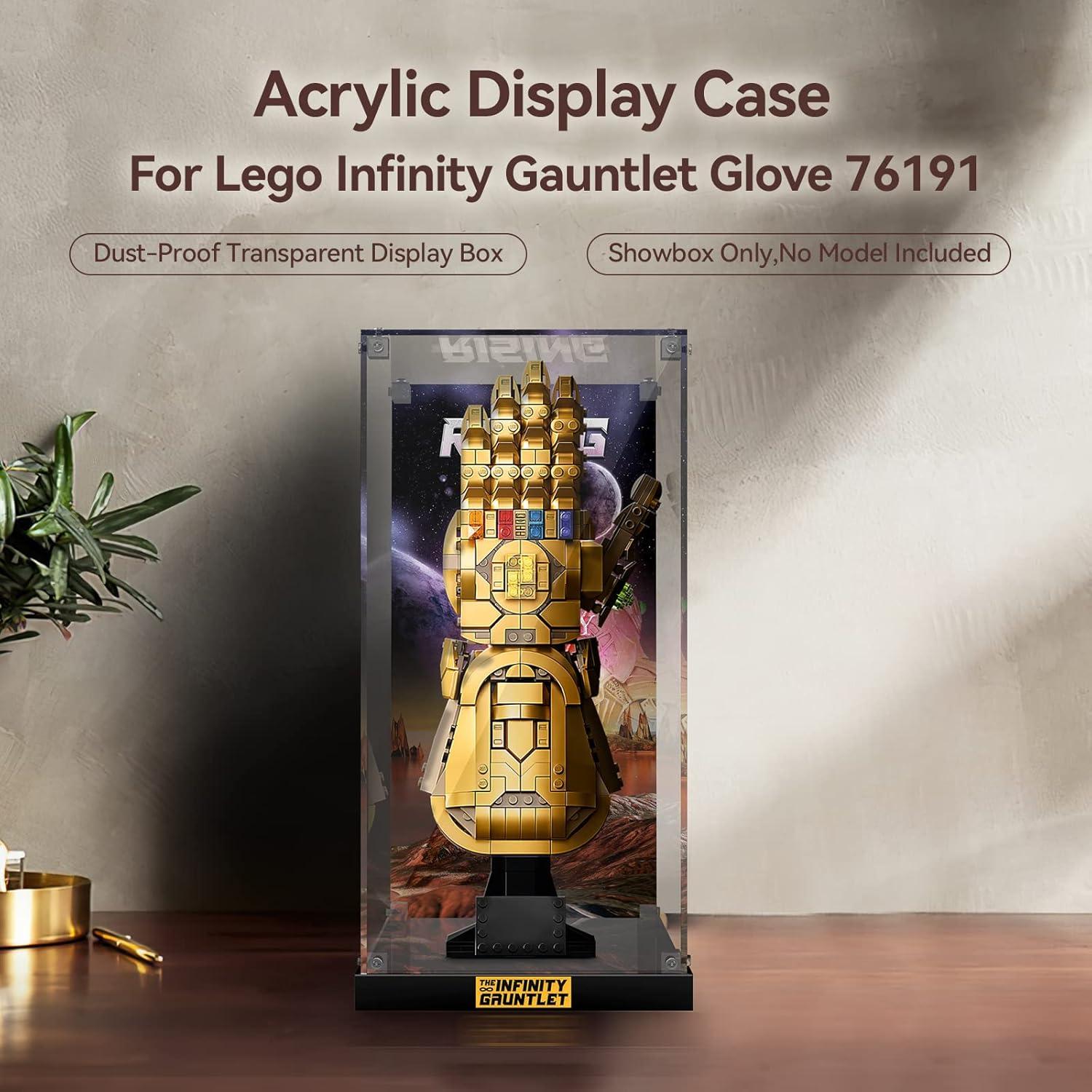 Caja de Exhibición Acrílica NAOCARD para Lego 76191 Guante