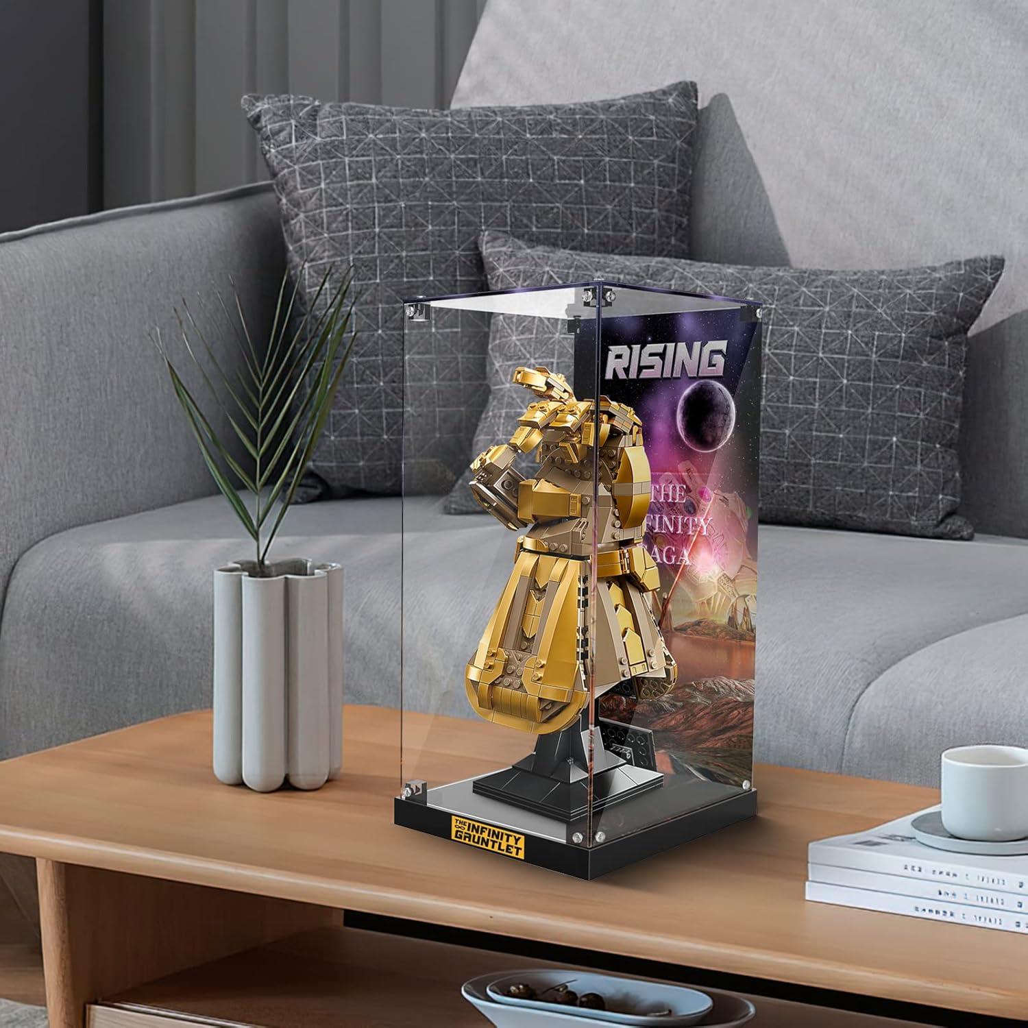 Caja de Exhibición Acrílica NAOCARD para Lego 76191 Guante