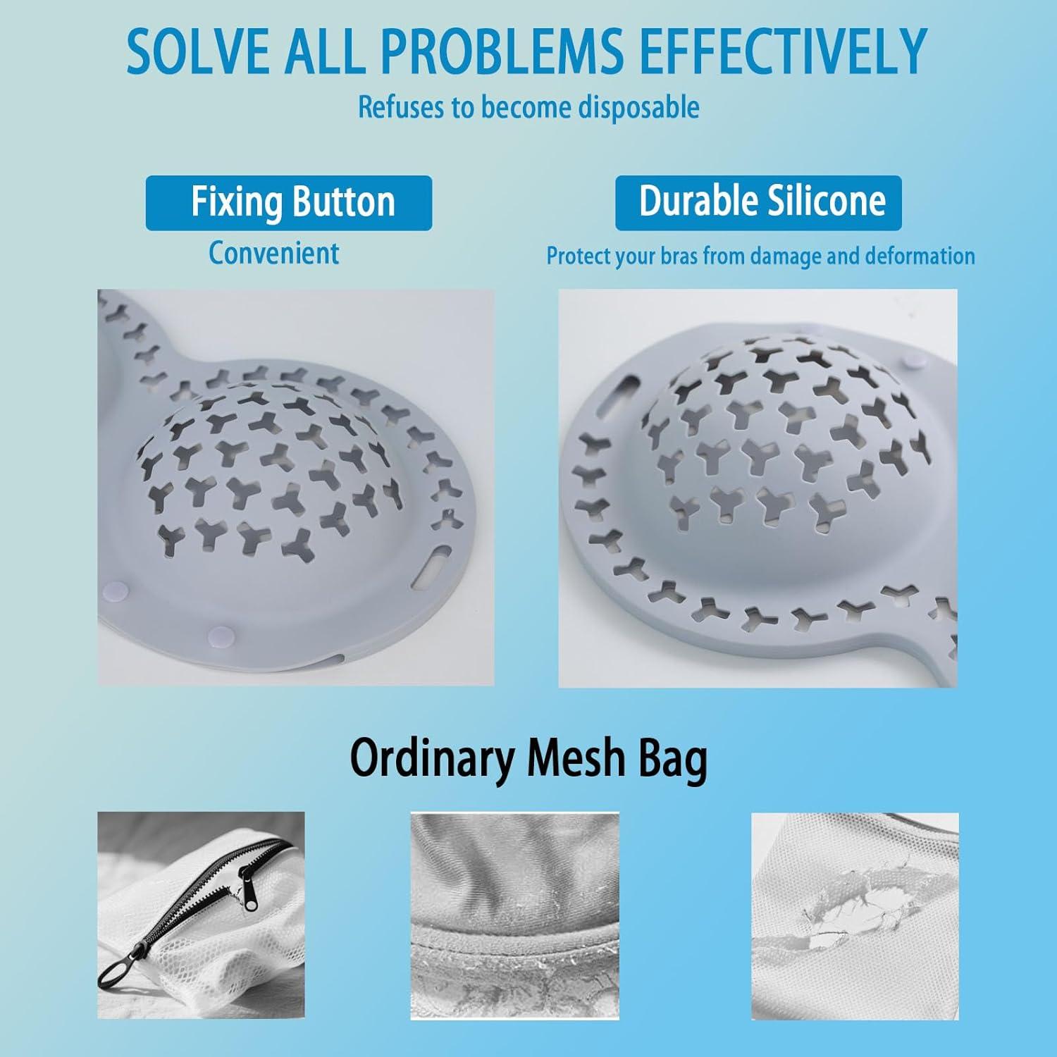 Bolsa de Lavado de Sujetadores Syohoxi Gris 35.6x20.3cm