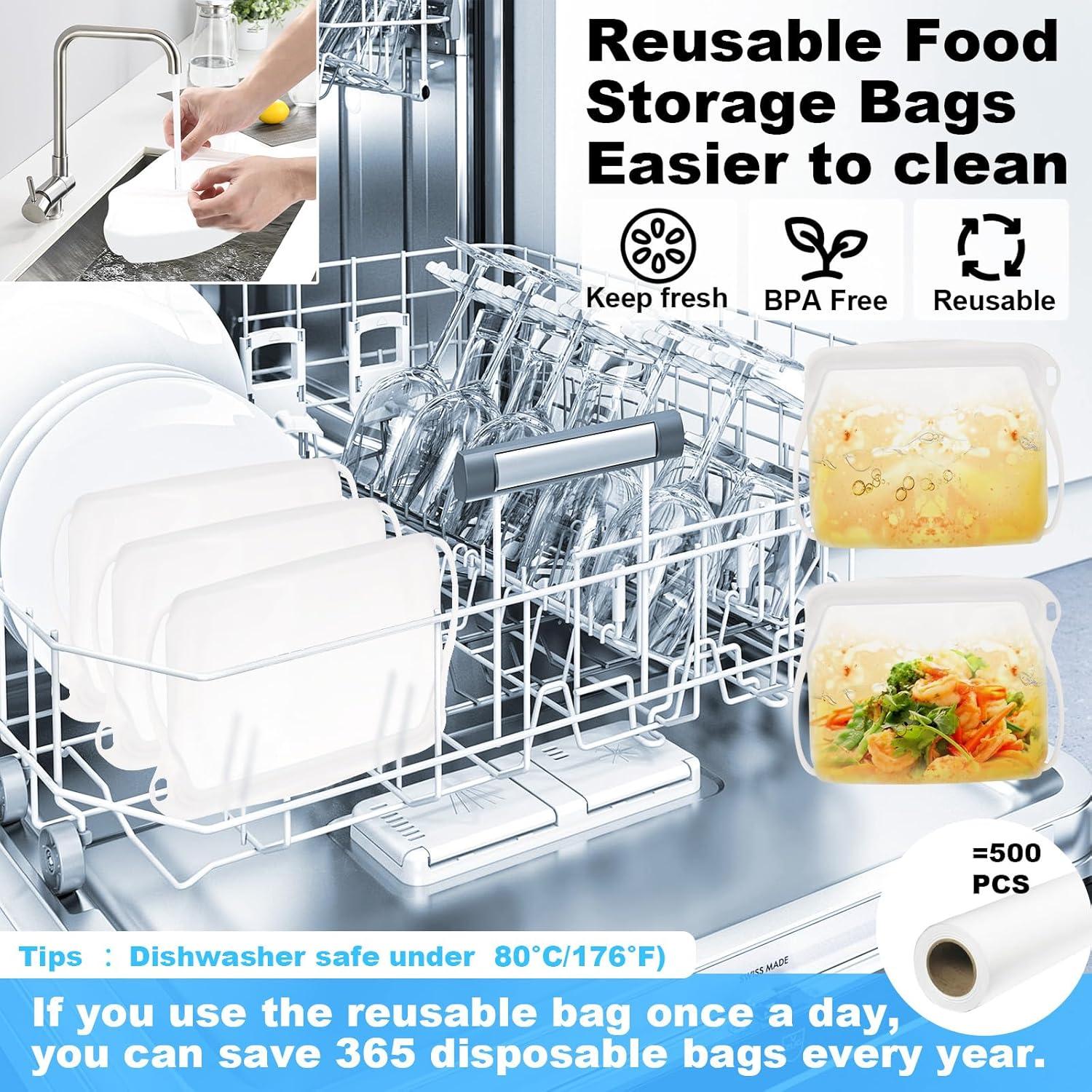 Bolsas de Almacenamiento de Silicona Reutilizables Cljlixcy 2 PCS