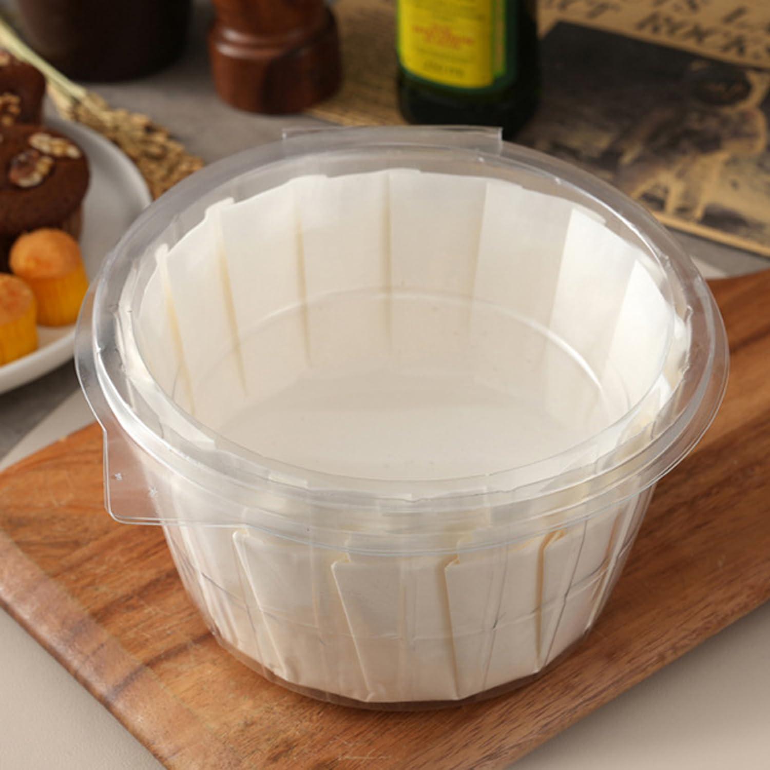 50 Forros de Papel Desechables para Pasteles Basque YJLMTCF 10.16 cm