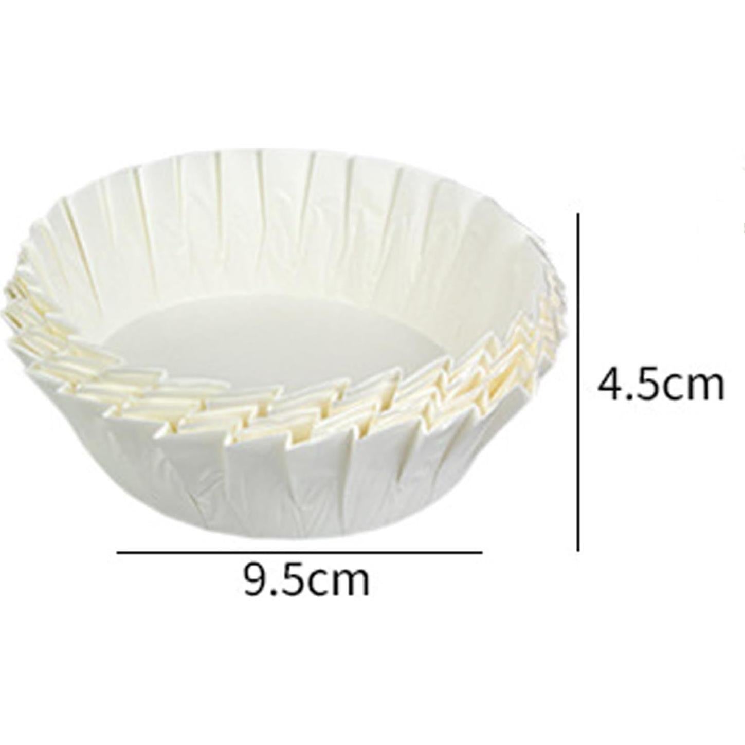 50 Forros de Papel Desechables para Pasteles Basque YJLMTCF 10.16 cm