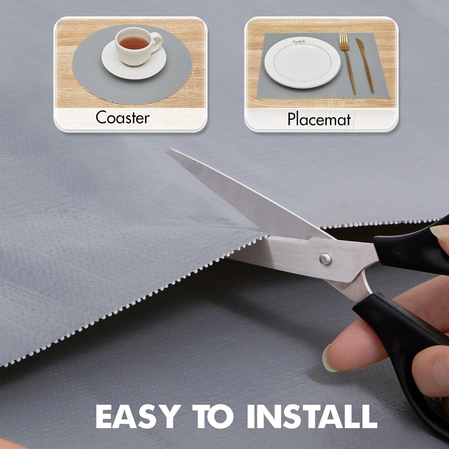 Forro de Estante Viseeko Gris 30.48 cm x 3.05 m Antideslizante