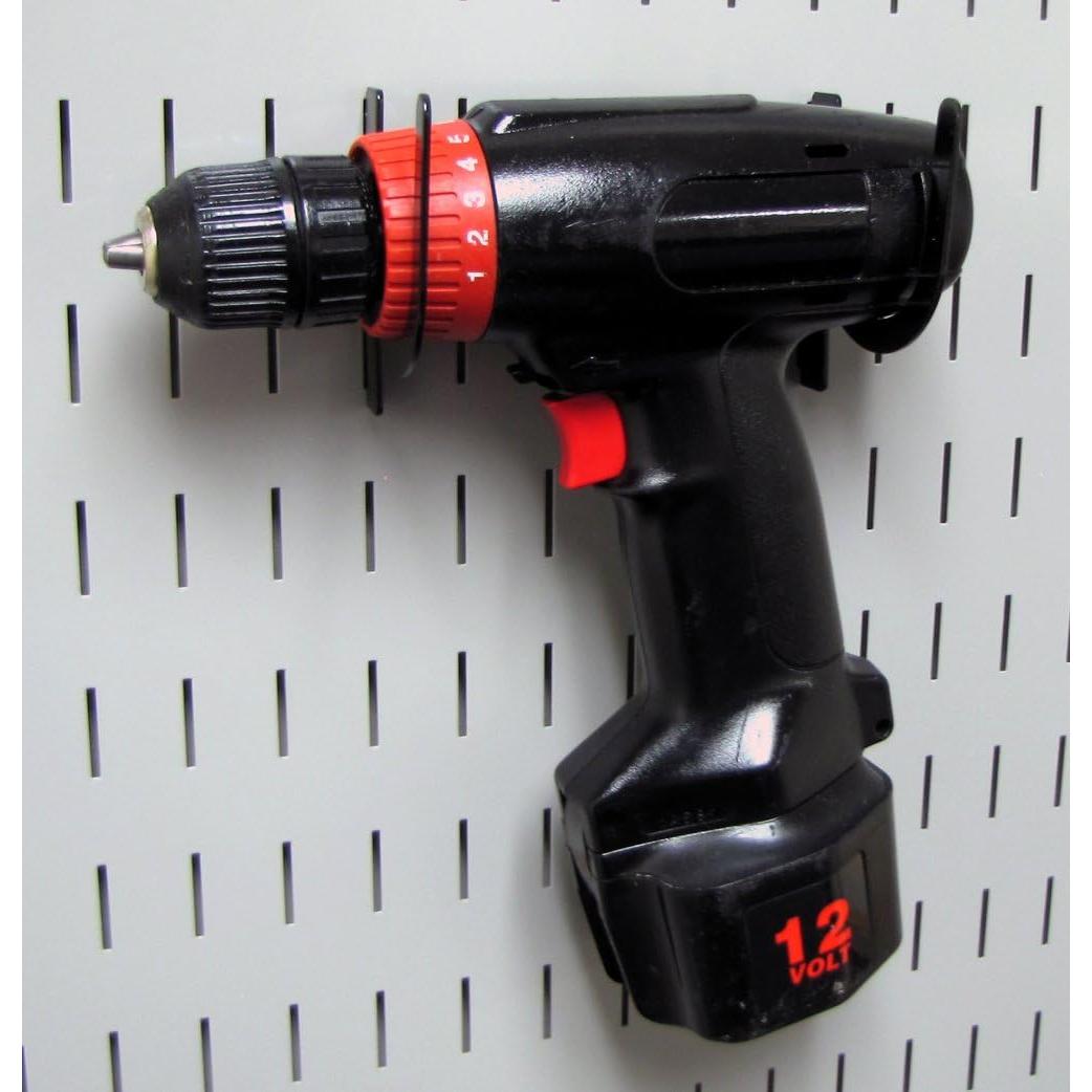 Gancho U Ranurado Wall Control 7.62 cm Negro - 2 Piezas