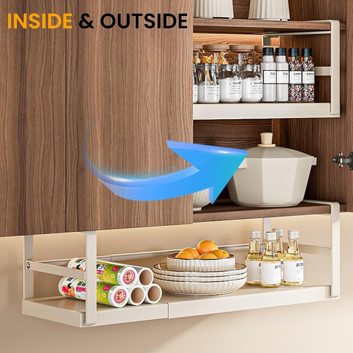 Cesta de Almacenamiento Expandible CINPIUK Bajo Estante 45 cm