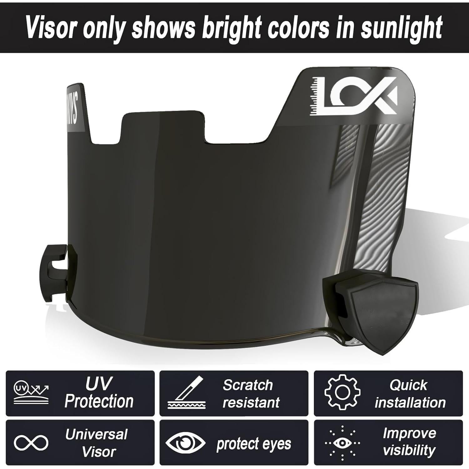 Visera de Fútbol LOKIYS para Cascos Juveniles y Adultos