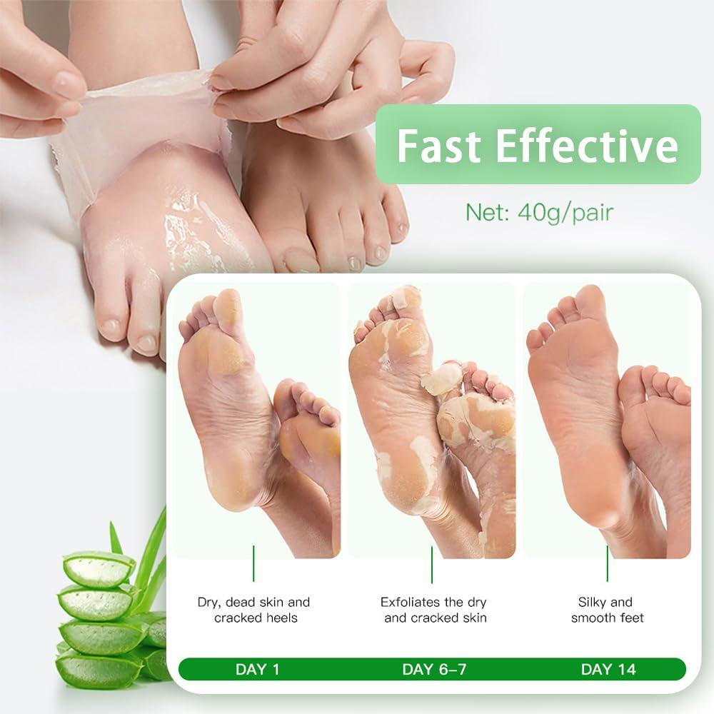 Mascarilla Exfoliante para Pies Dr.Pedi Aloe Vera - 5 Pares