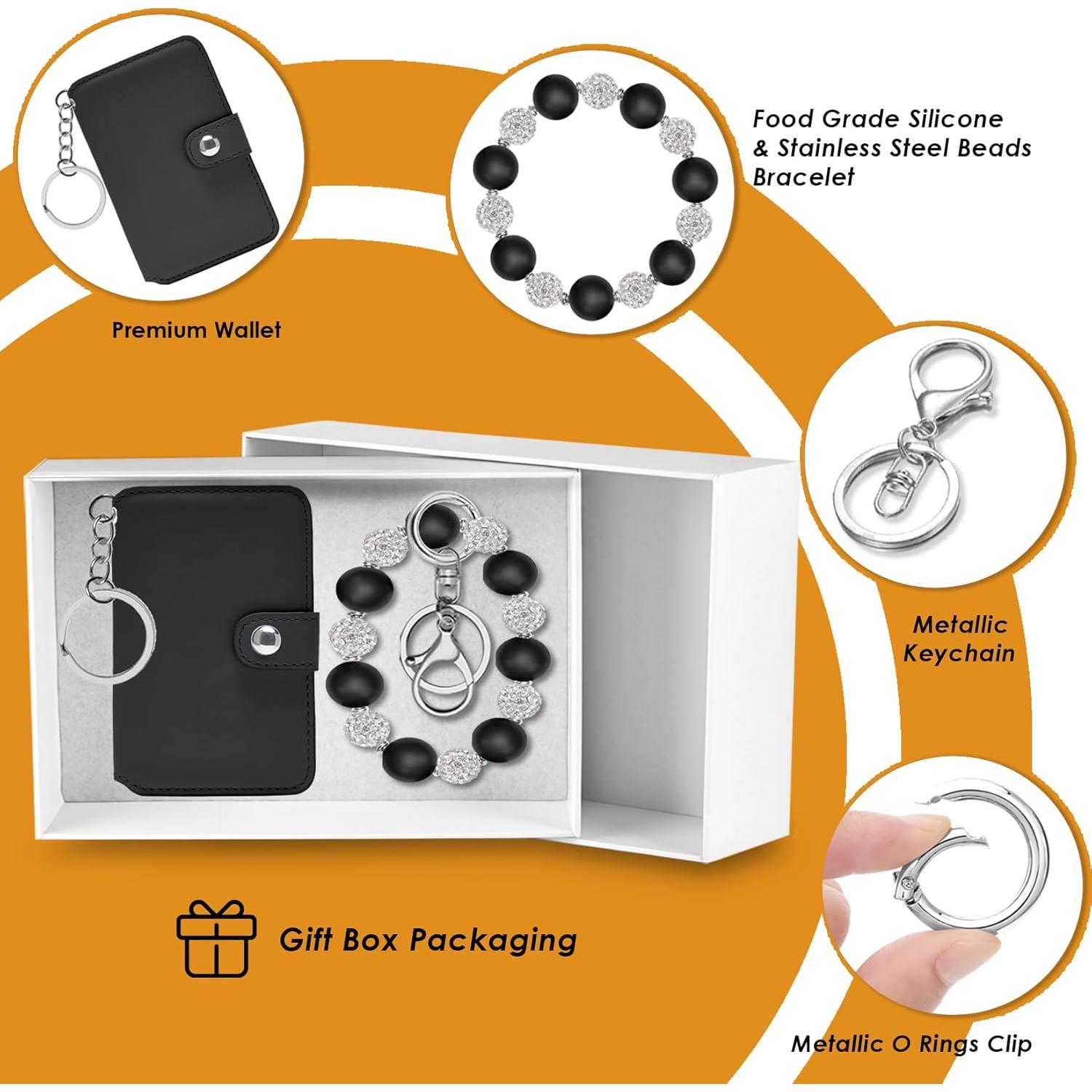 Monedero de Llave de Muñeca M-Plateau con Pulseras y Soporte