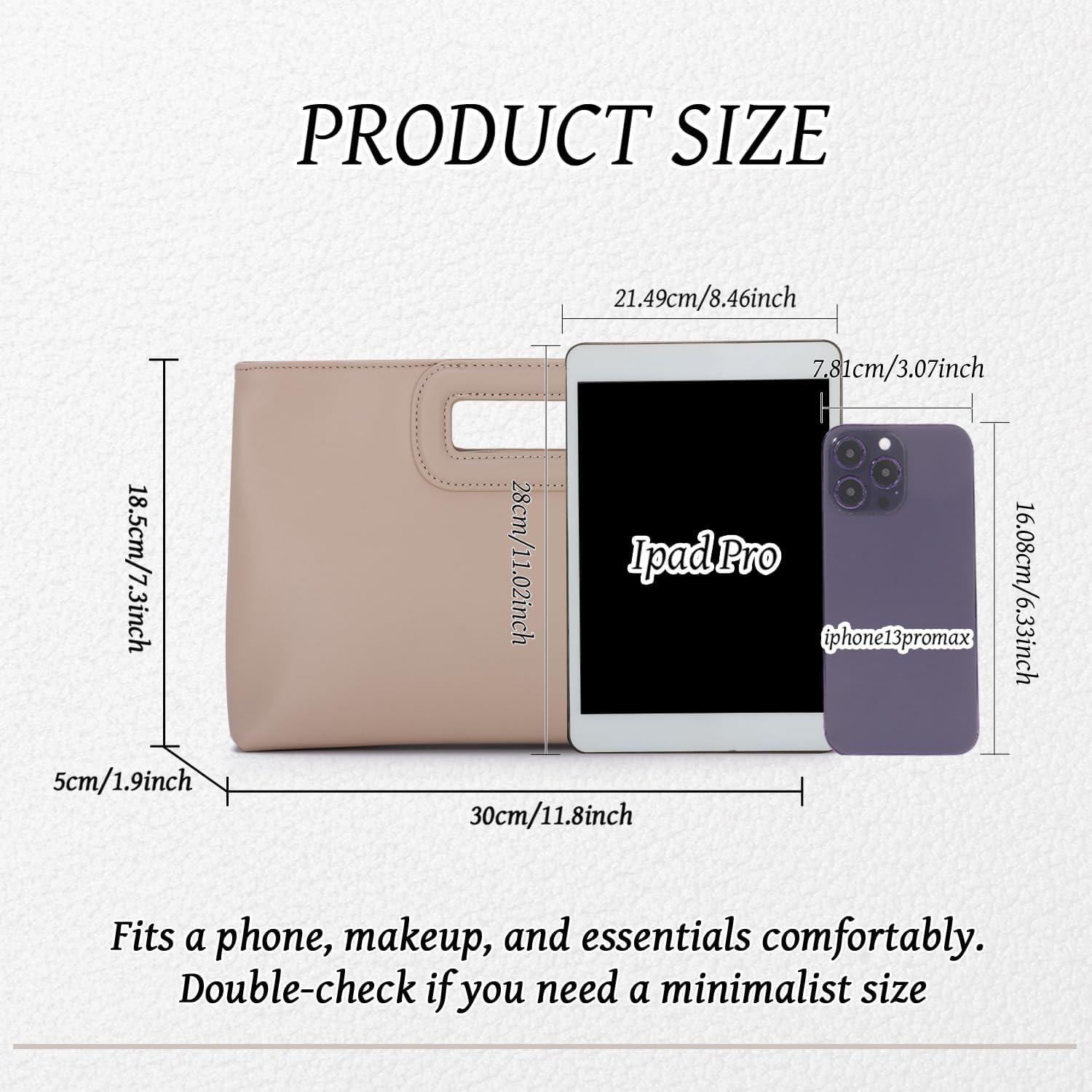 Bolso Clutch Freie Liebe de Cuero PU para Mujeres - 30x18cm