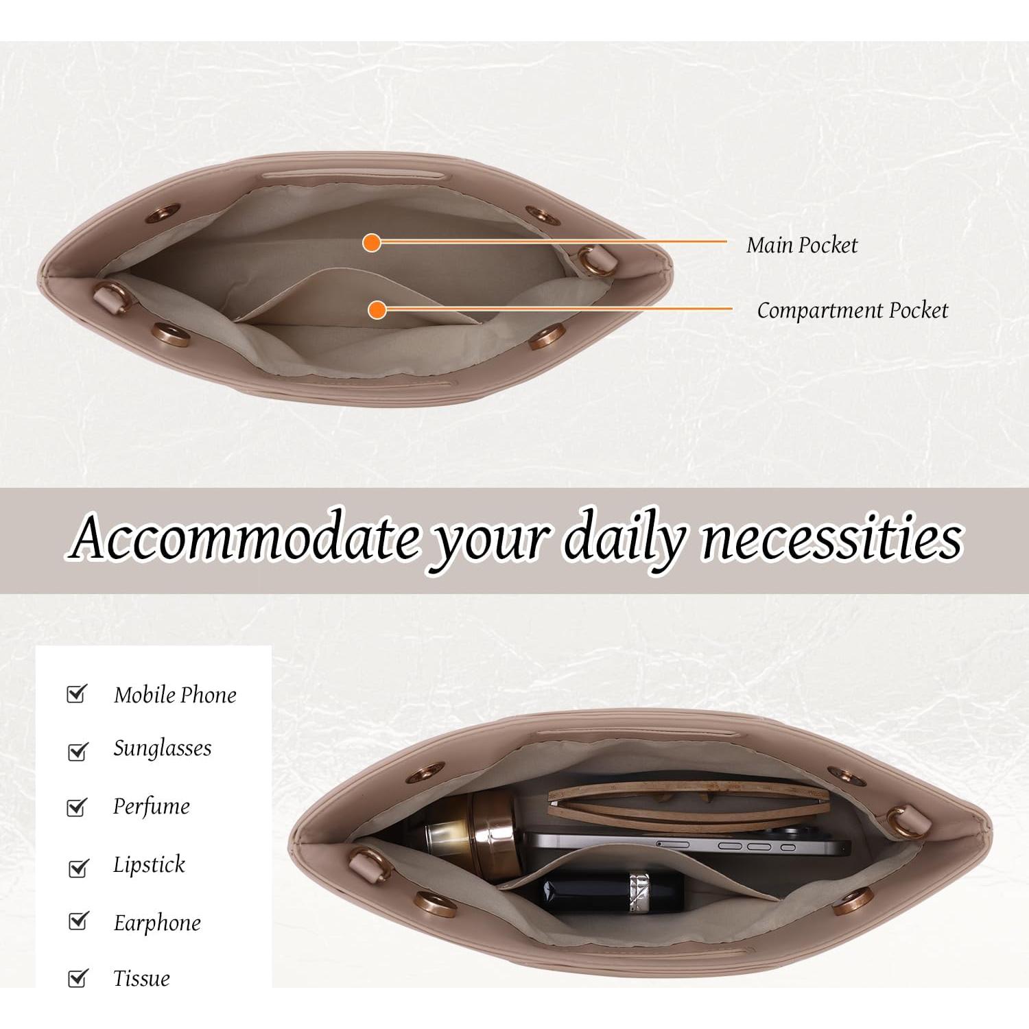 Bolso Clutch Freie Liebe de Cuero PU para Mujeres - 30x18cm