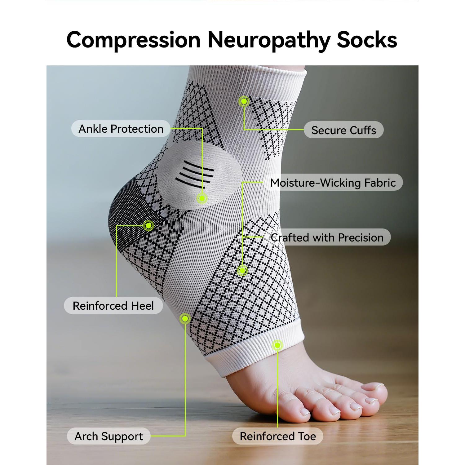Calcetines de Compresión para Neuropatía SOLOEVER - Pequeño