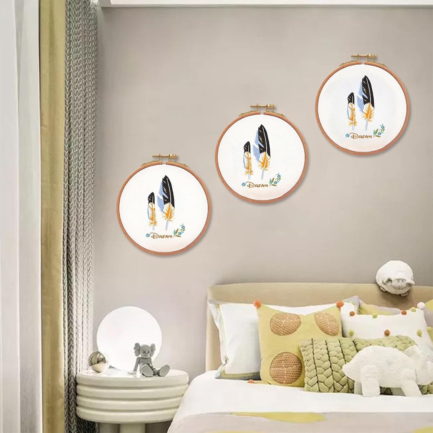 Kit de Bordado URROMA para Principiantes con Patrón Pluma