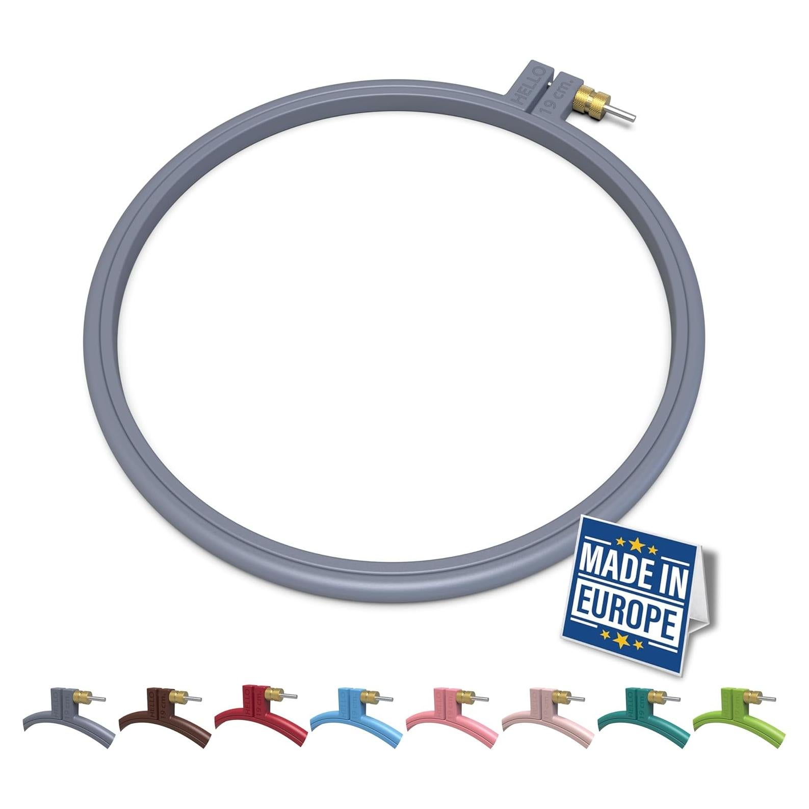 Aro de Bordado Plástico Maker Susan 19 cm Gris Antracita