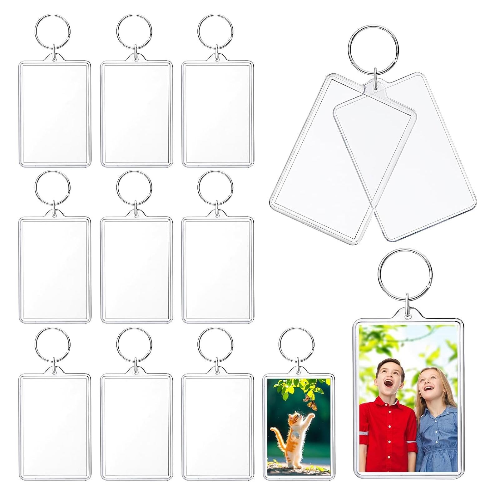 Llavero de Foto 12 Pcs ZHLISHQINJJ Acrílico Transparente