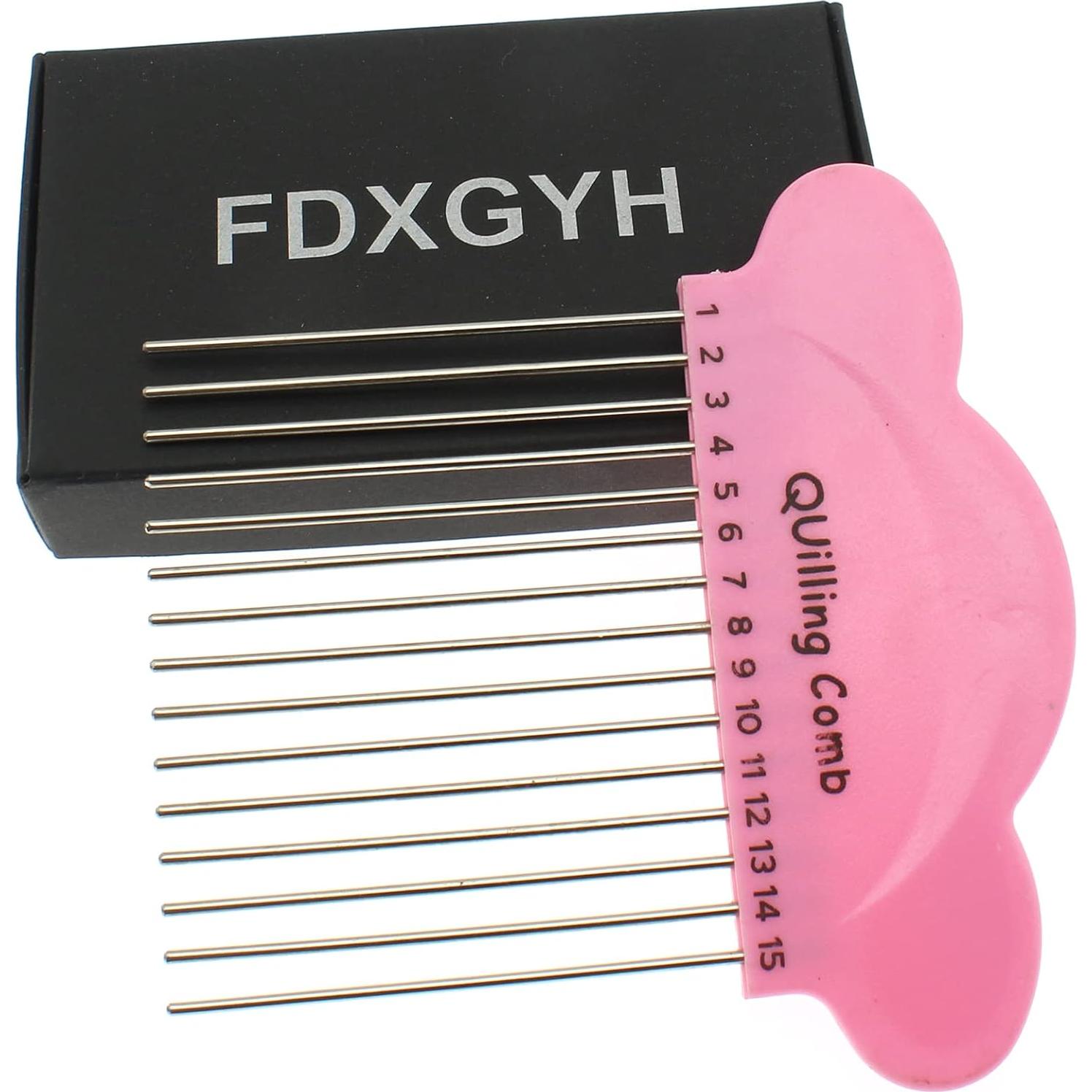 Herramienta de Manualidades Quilling FDXGYH Peine Rosa 10x10cm