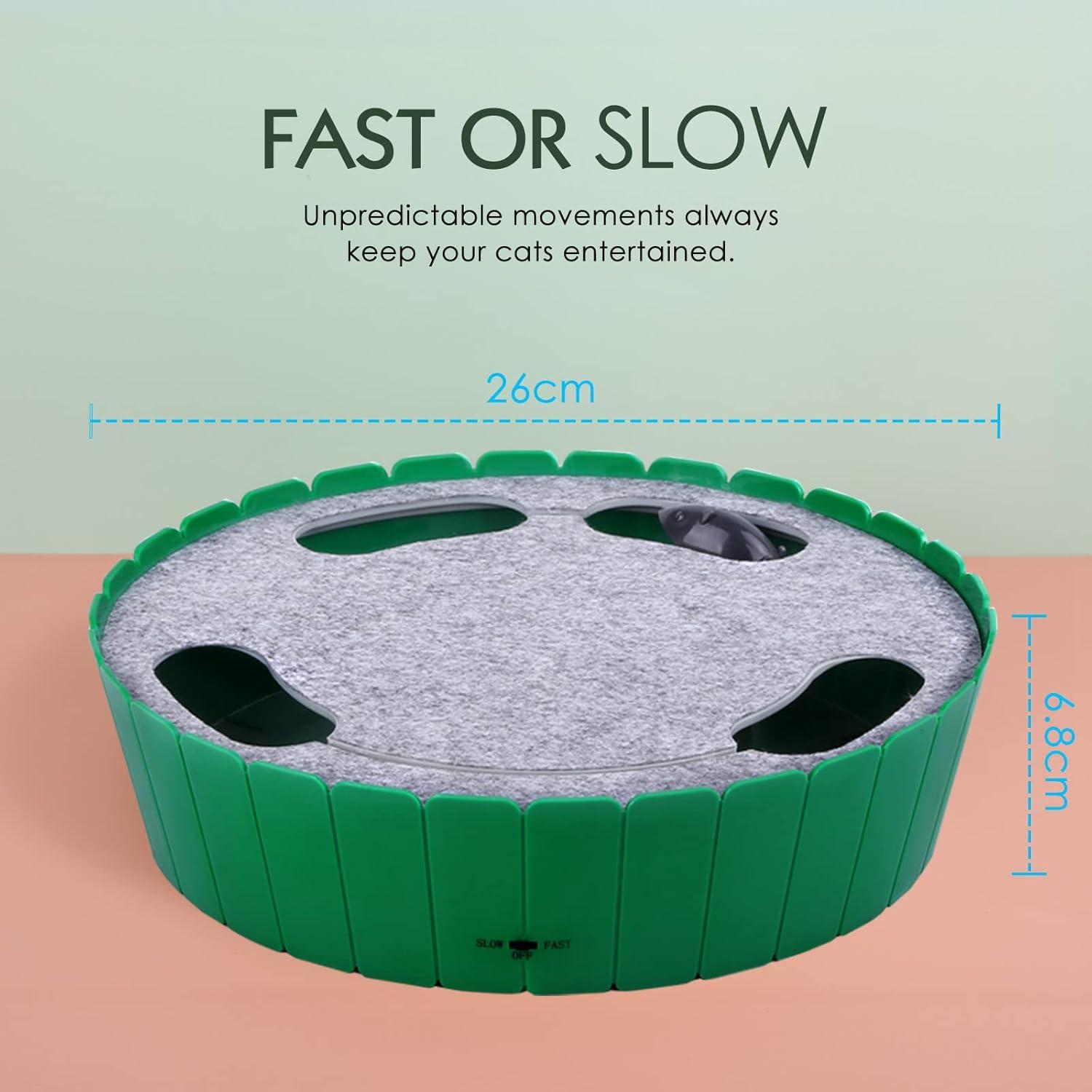 Juguete Interactivo para Gatos Pawaboo Verde - Ratón Automático