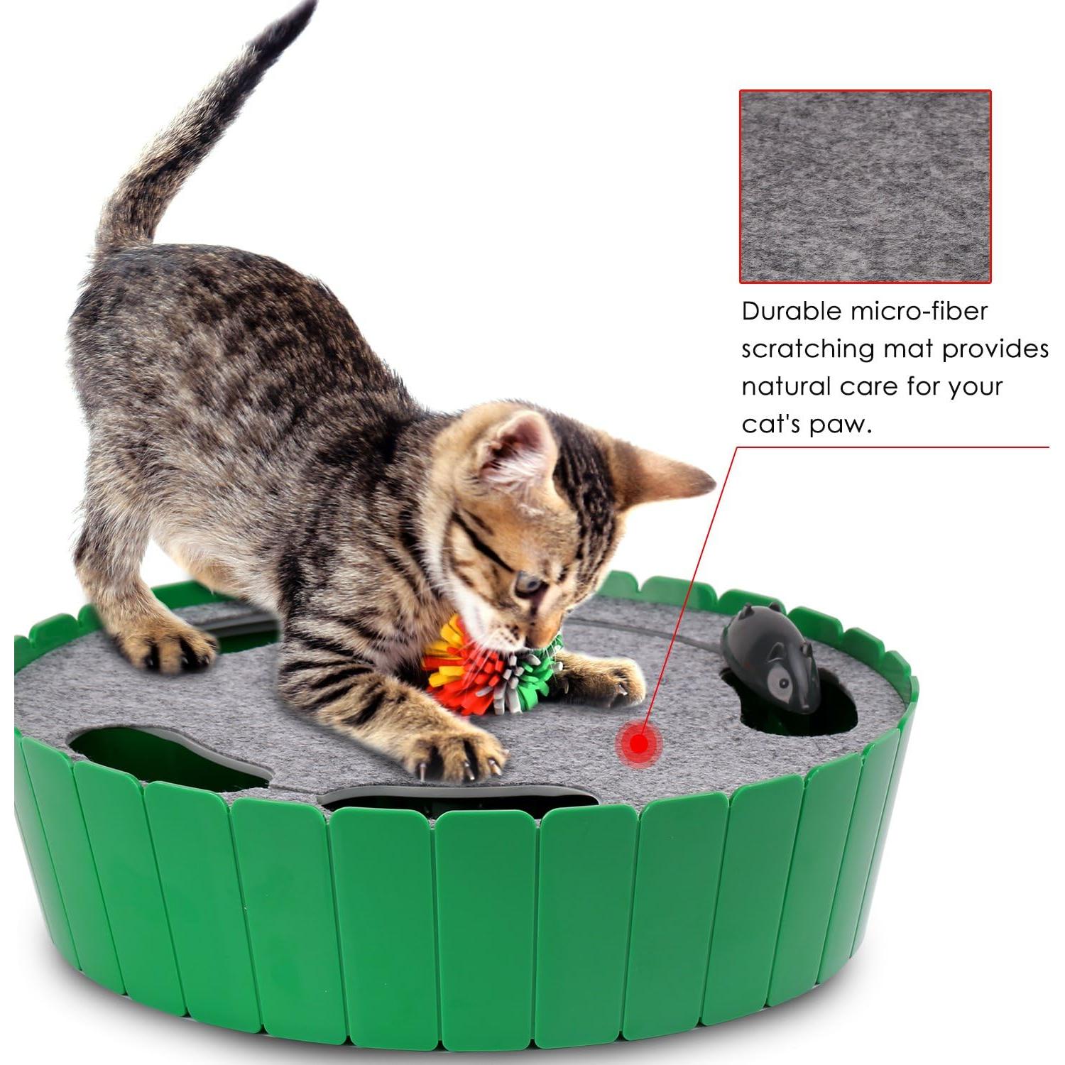 Juguete Interactivo para Gatos Pawaboo Verde - Ratón Automático