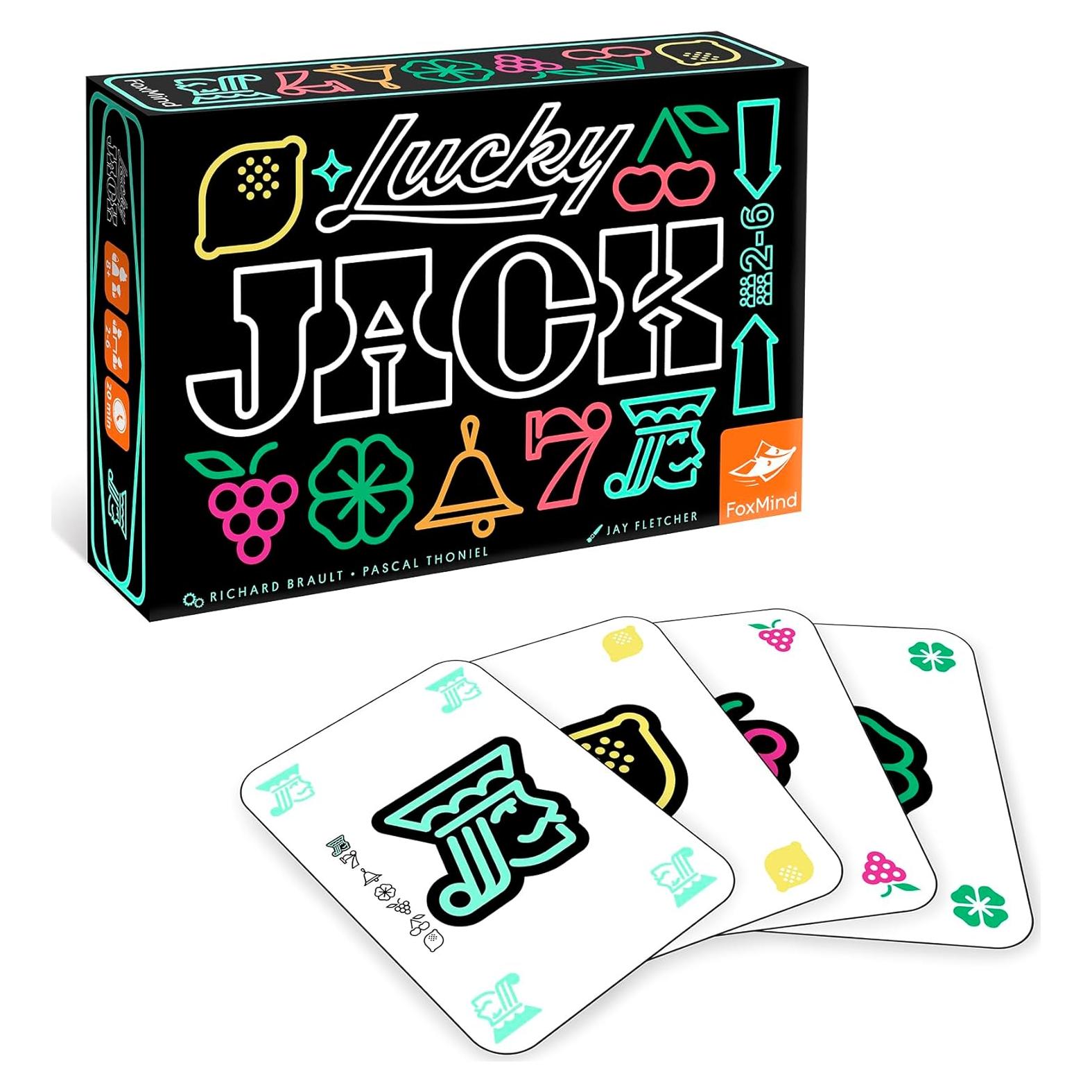 Juego de Cartas Estratégico Lucky Jack Foxmind para 2-6 Jugadores