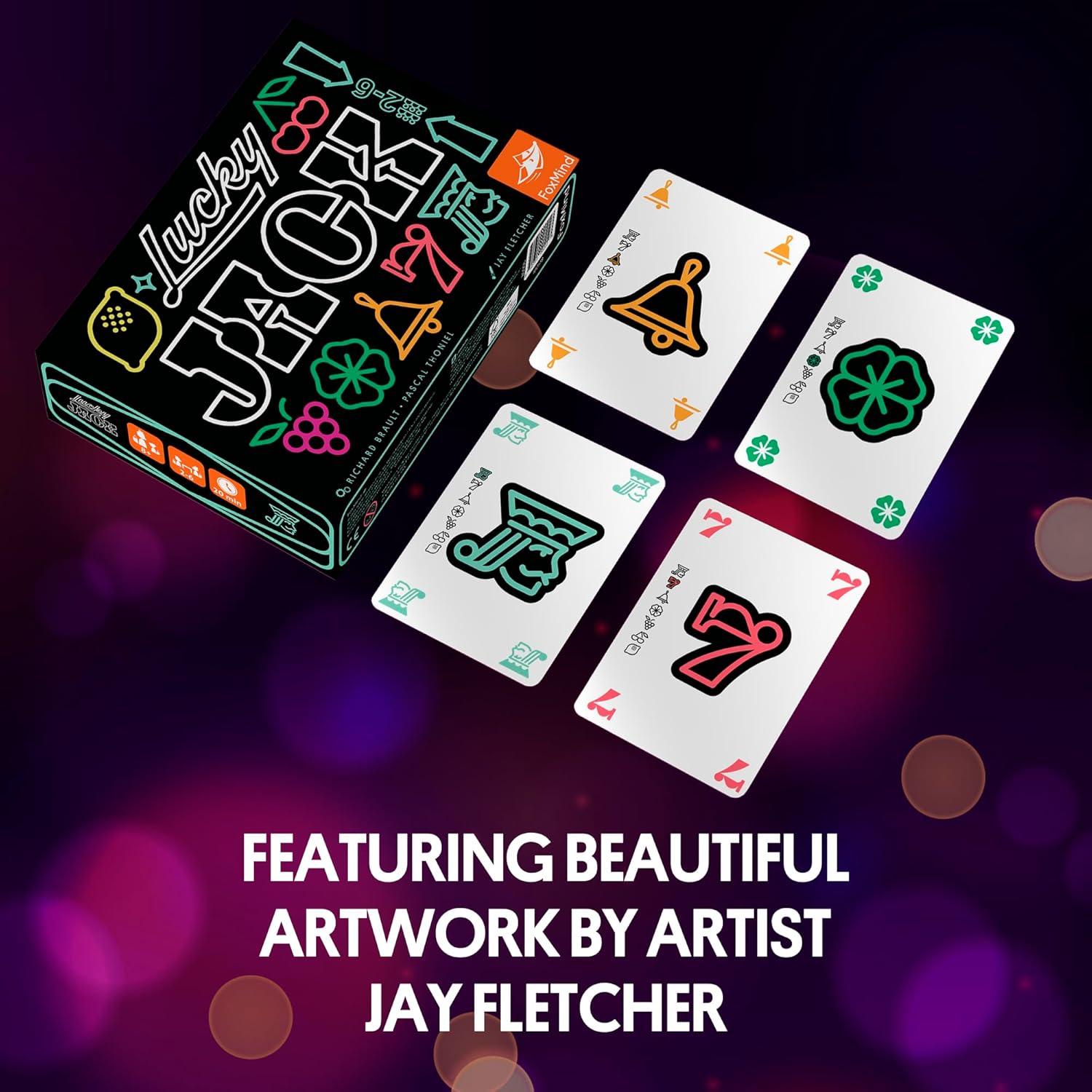 Juego de Cartas Estratégico Lucky Jack Foxmind para 2-6 Jugadores