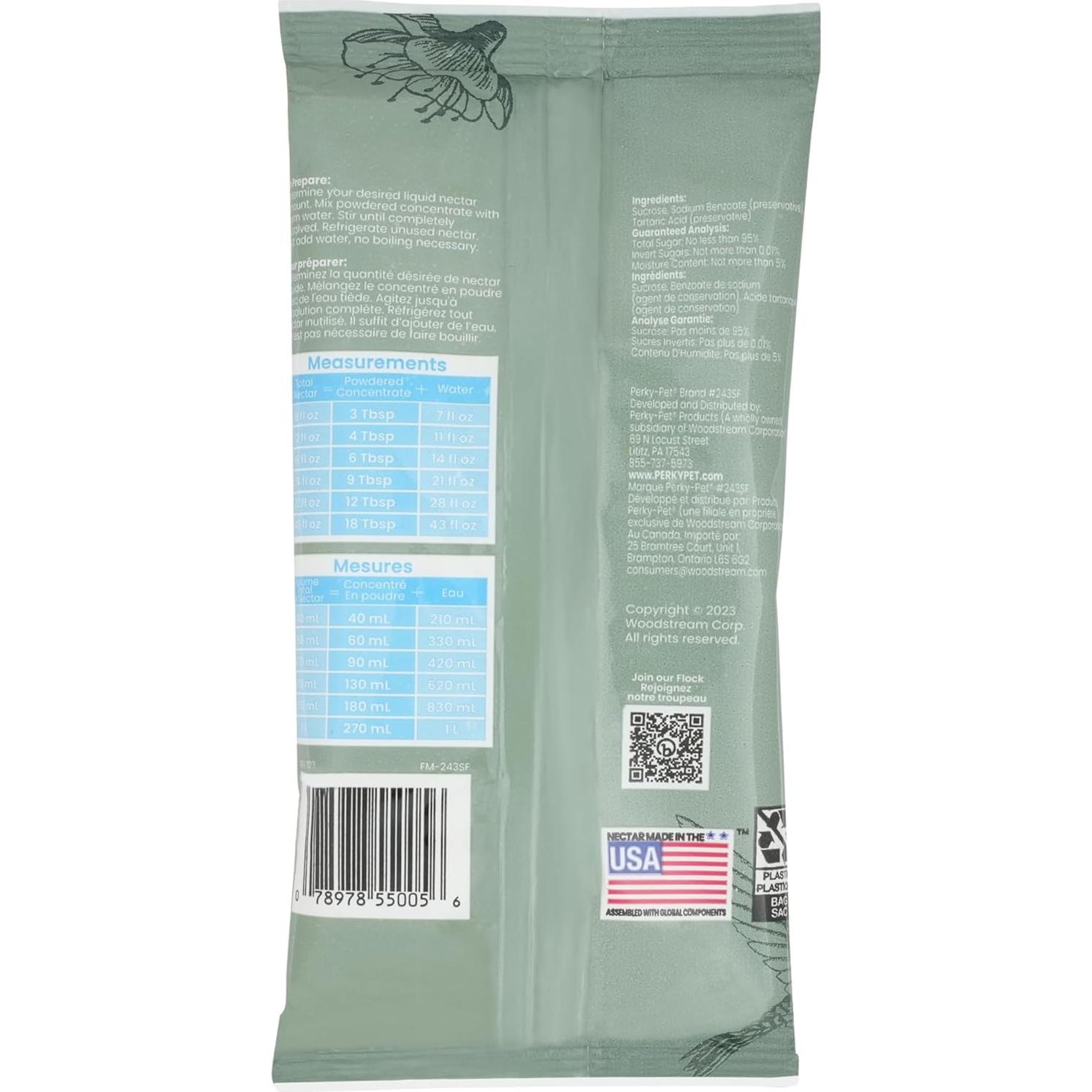 Perky-Pet 243 Instant Nectar, 8-Ounce, Original Clear