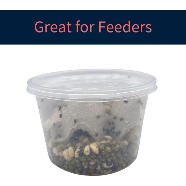 10 Tazas Deli 16 oz con Tapas Ventiladas Snout & Shell