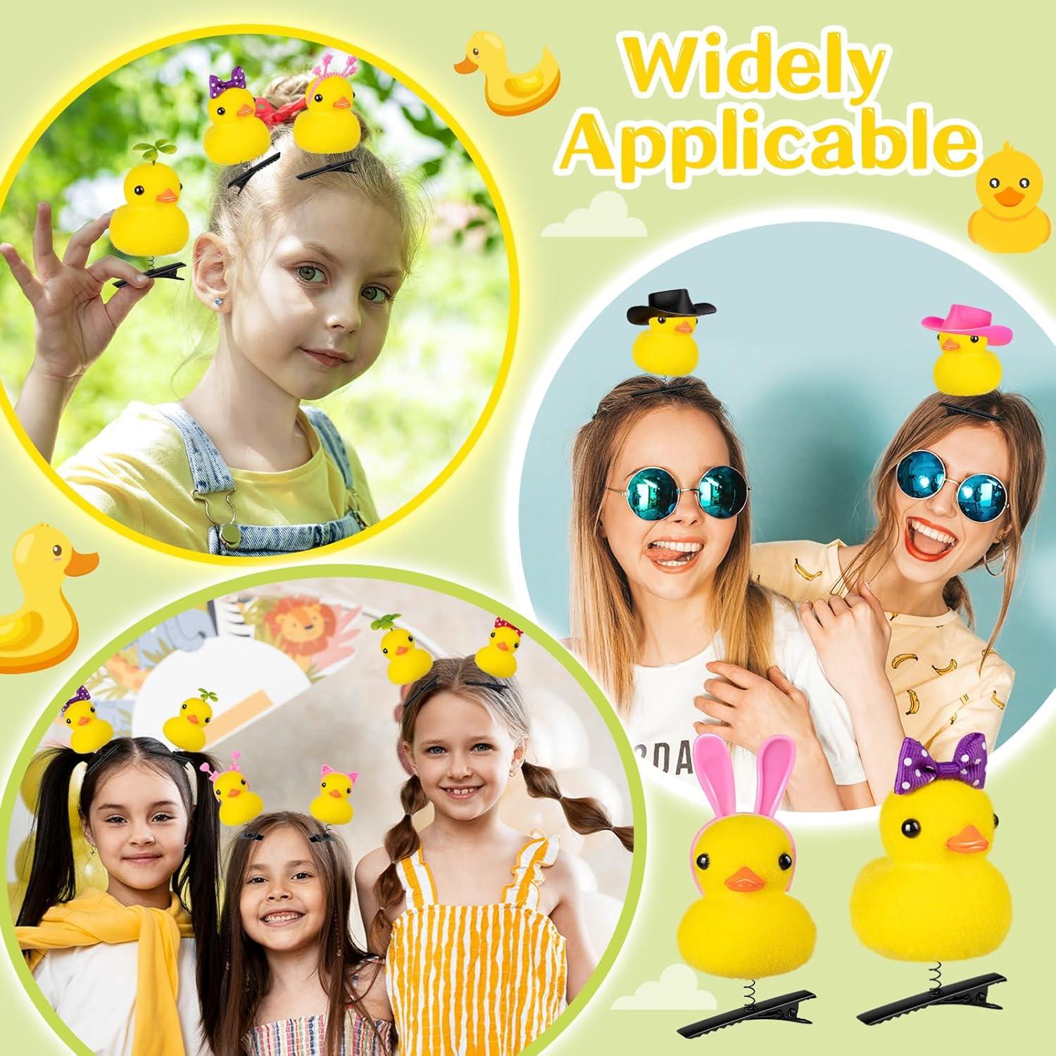 12 Clips de Pelo de Pato Amarillo JMZYJZH - Accesorios Divertidos